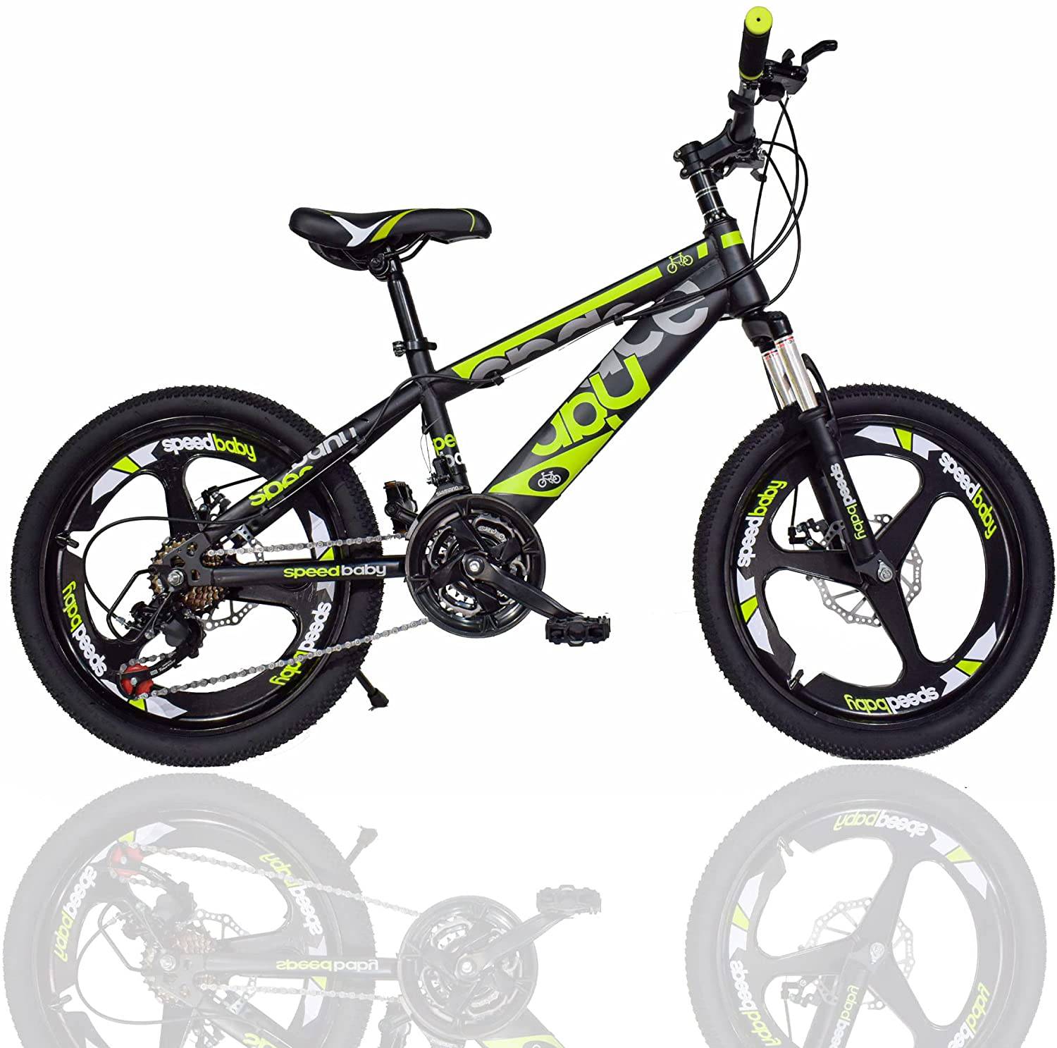 Kids Bicycle 20 Inch Alloy 21Sp Shimano Yellow - DerakBikes