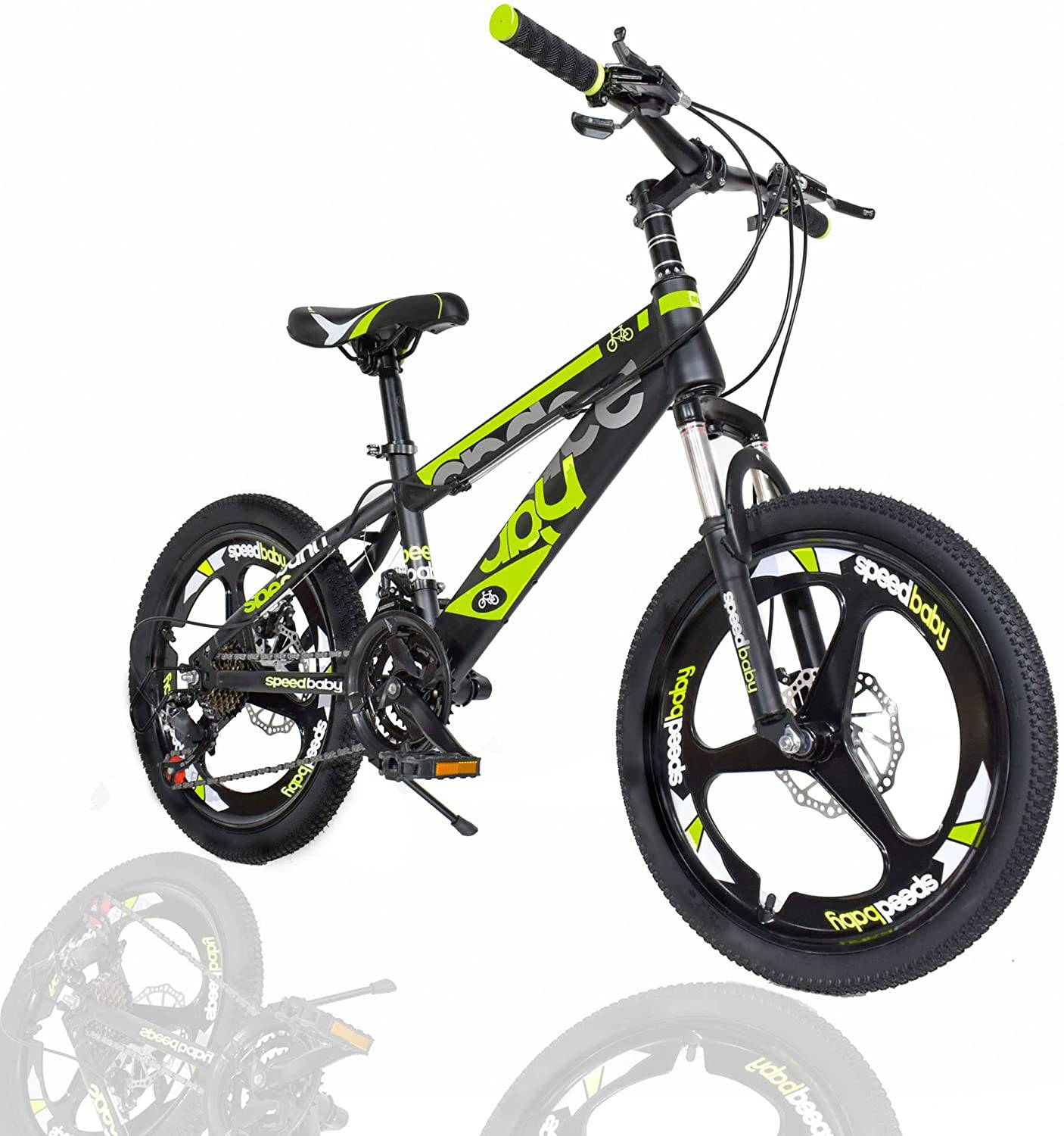 Kids Bicycle 20 Inch Alloy 21Sp Shimano Yellow - DerakBikes
