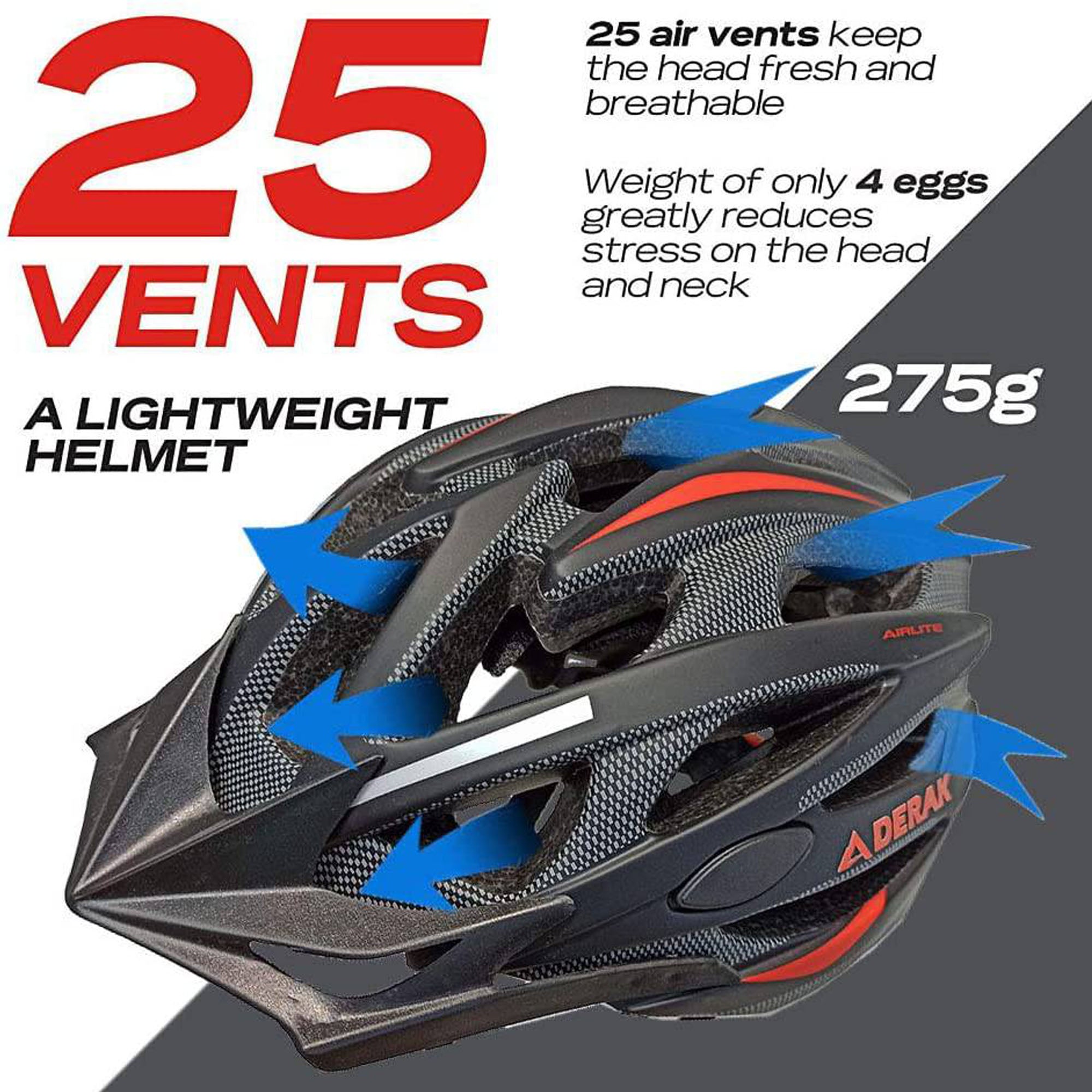 Bicycle Helmets 250g CE Certificate - DerakBikes