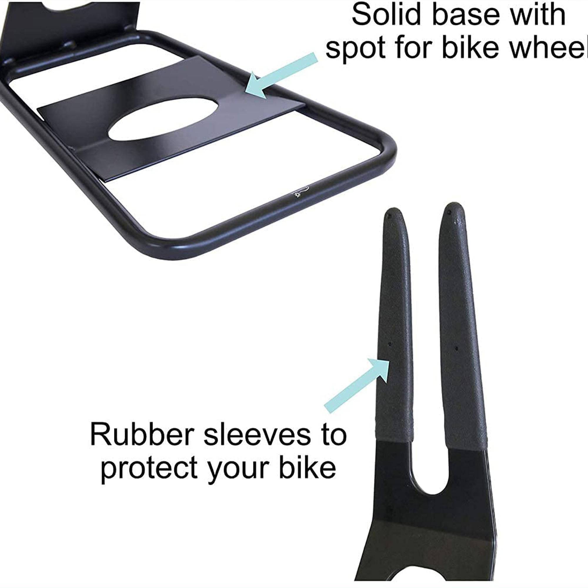 Metal Bicycle Floor Parking Rack, Portable Arm Bike Bicycle Rack Mountain Bikes Parking Racks Standing