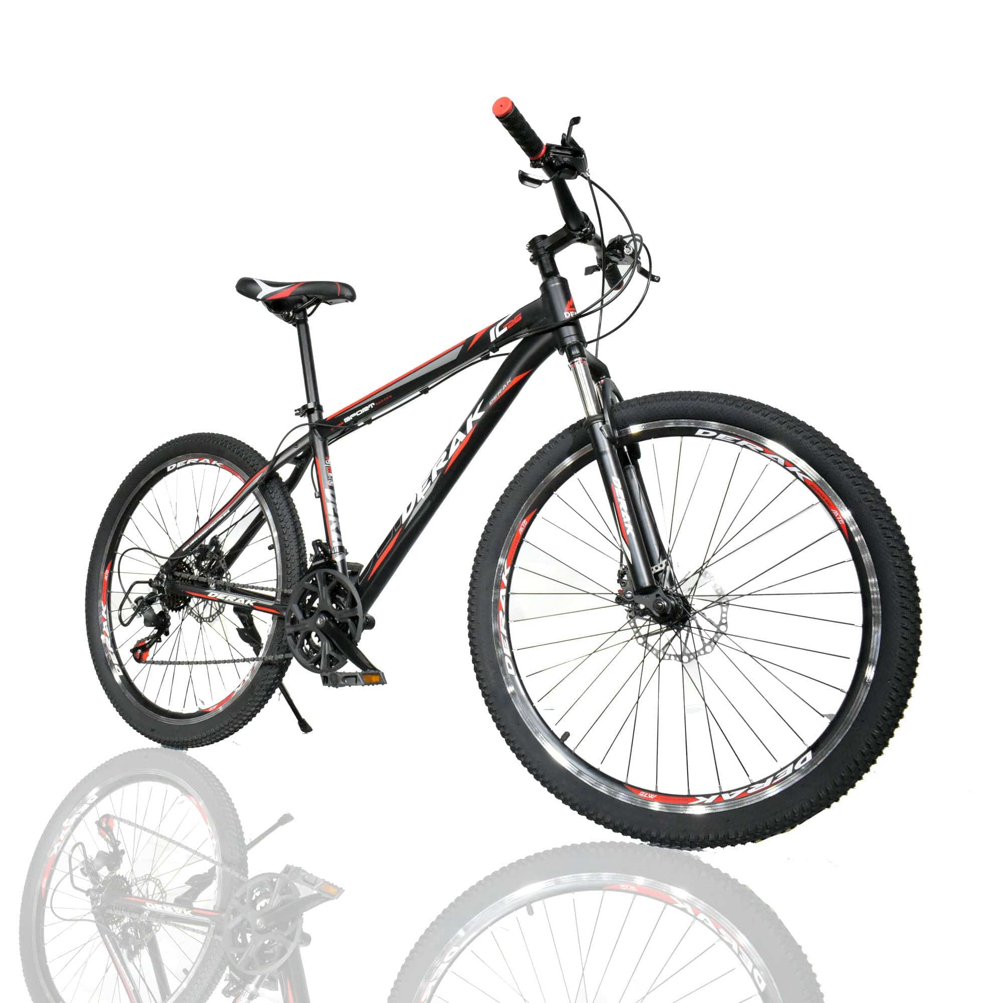 Adult Bike 26 Inch Roger 21sp Alloy Black Red - DerakBikes