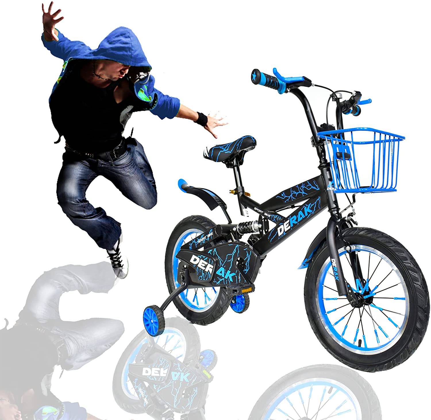 Kids Bicycle 12 Inch Step Up Mountain Blue - DerakBikes