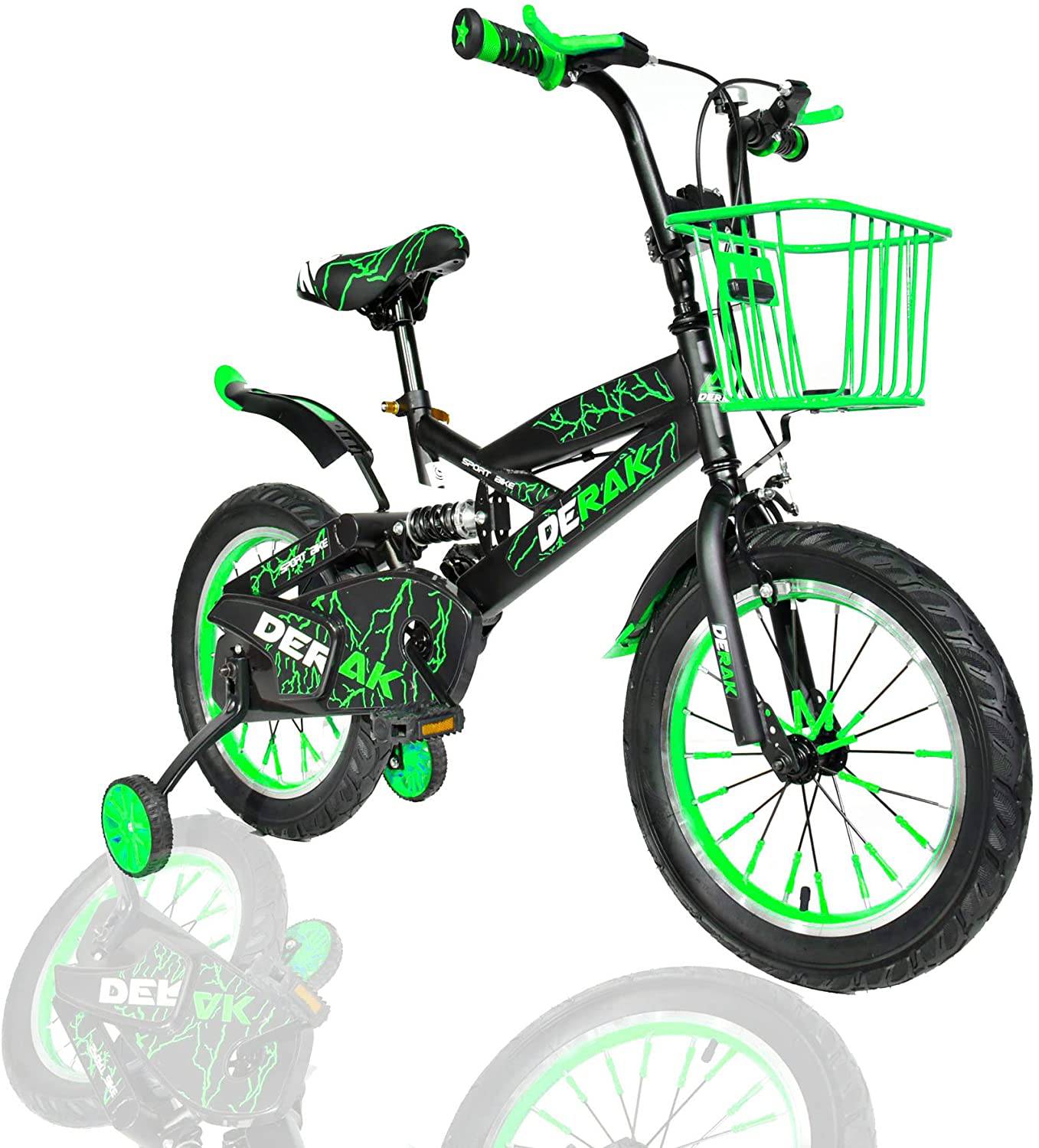 Kids Bicycle 12 Inch Step Up Mountain Green - DerakBikes