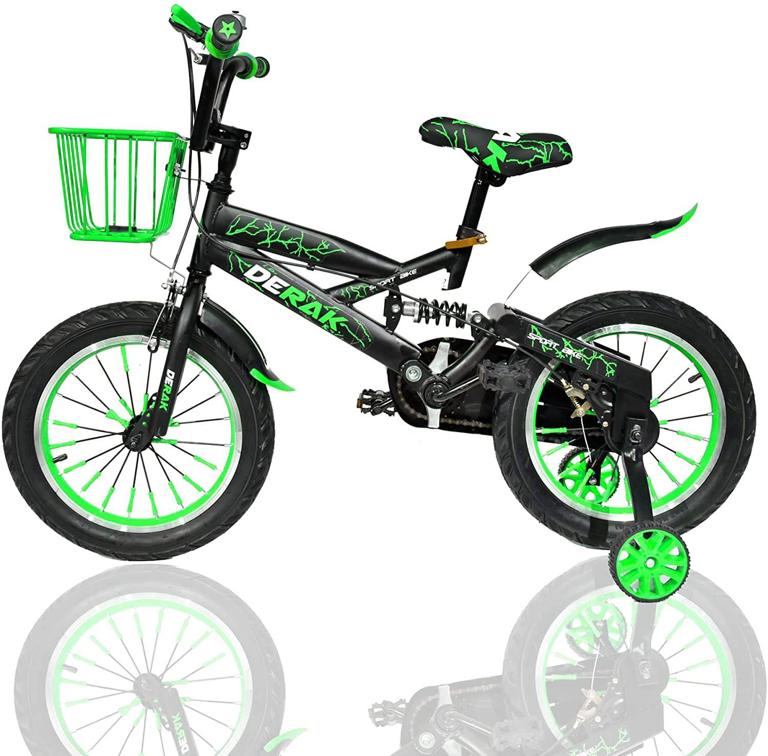 Kids Bicycle 12 Inch Step Up Mountain Green - DerakBikes