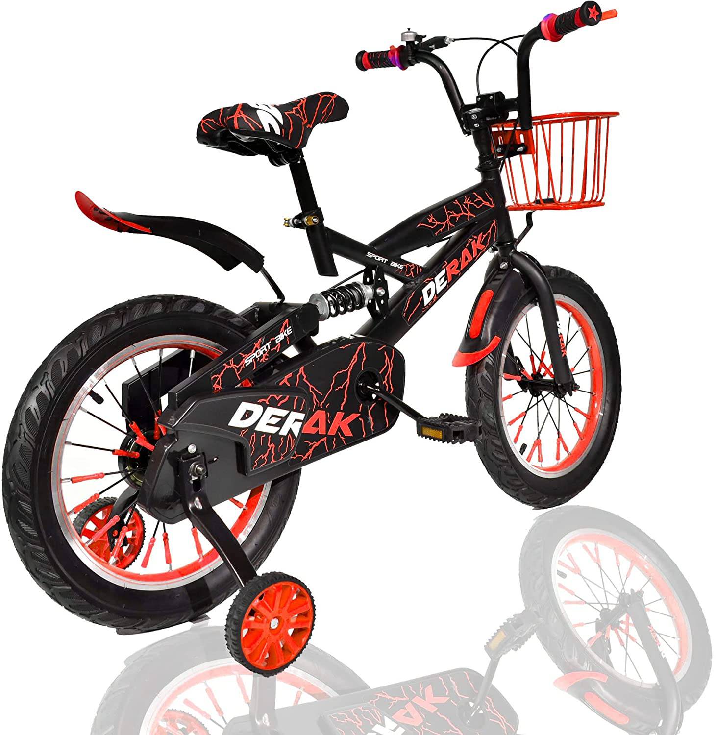 Kids Bicycle 12 Inch Step Up Mountain Red - DerakBikes