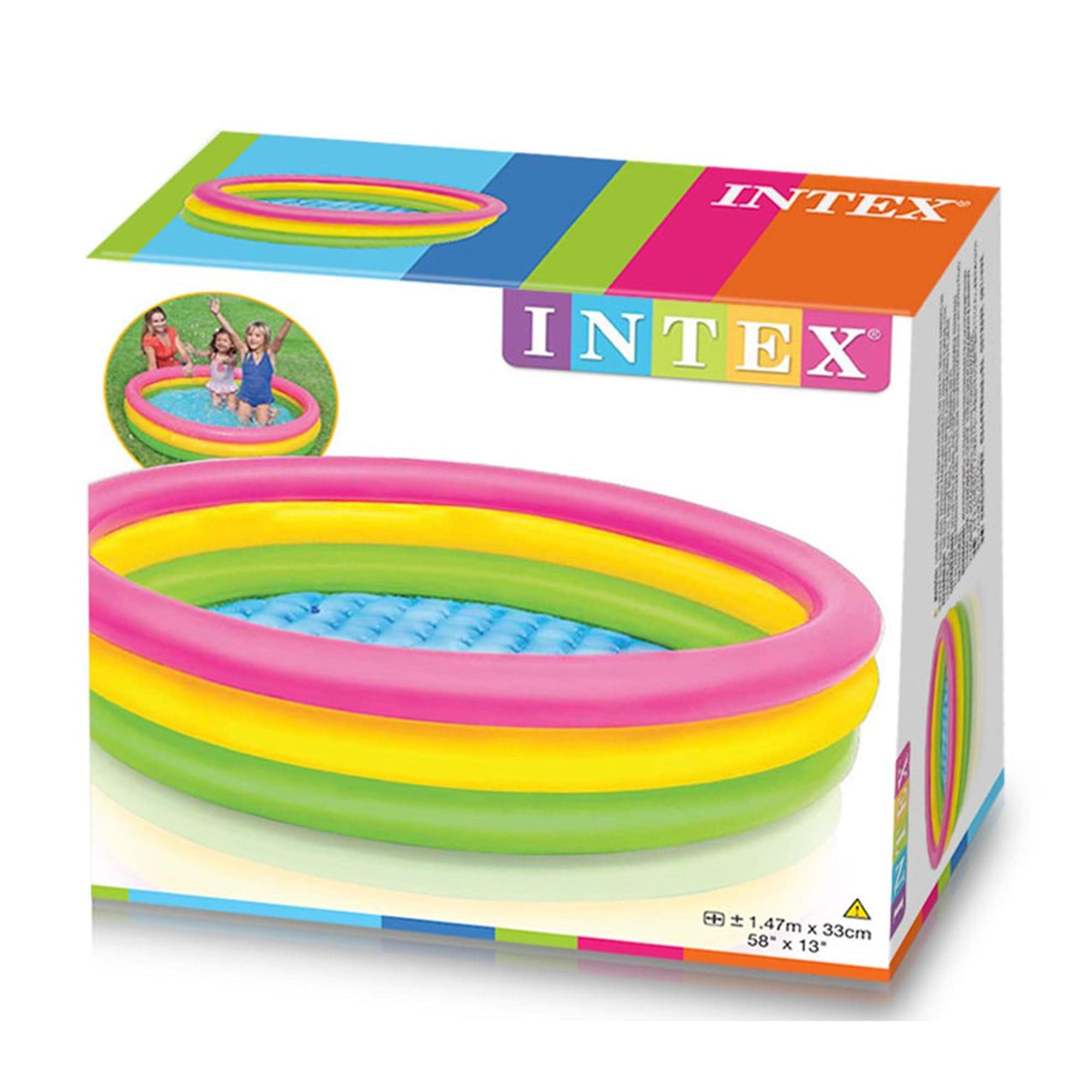 Water Sports Intex 3 Ring Swimming Multi Color - DerakBikes