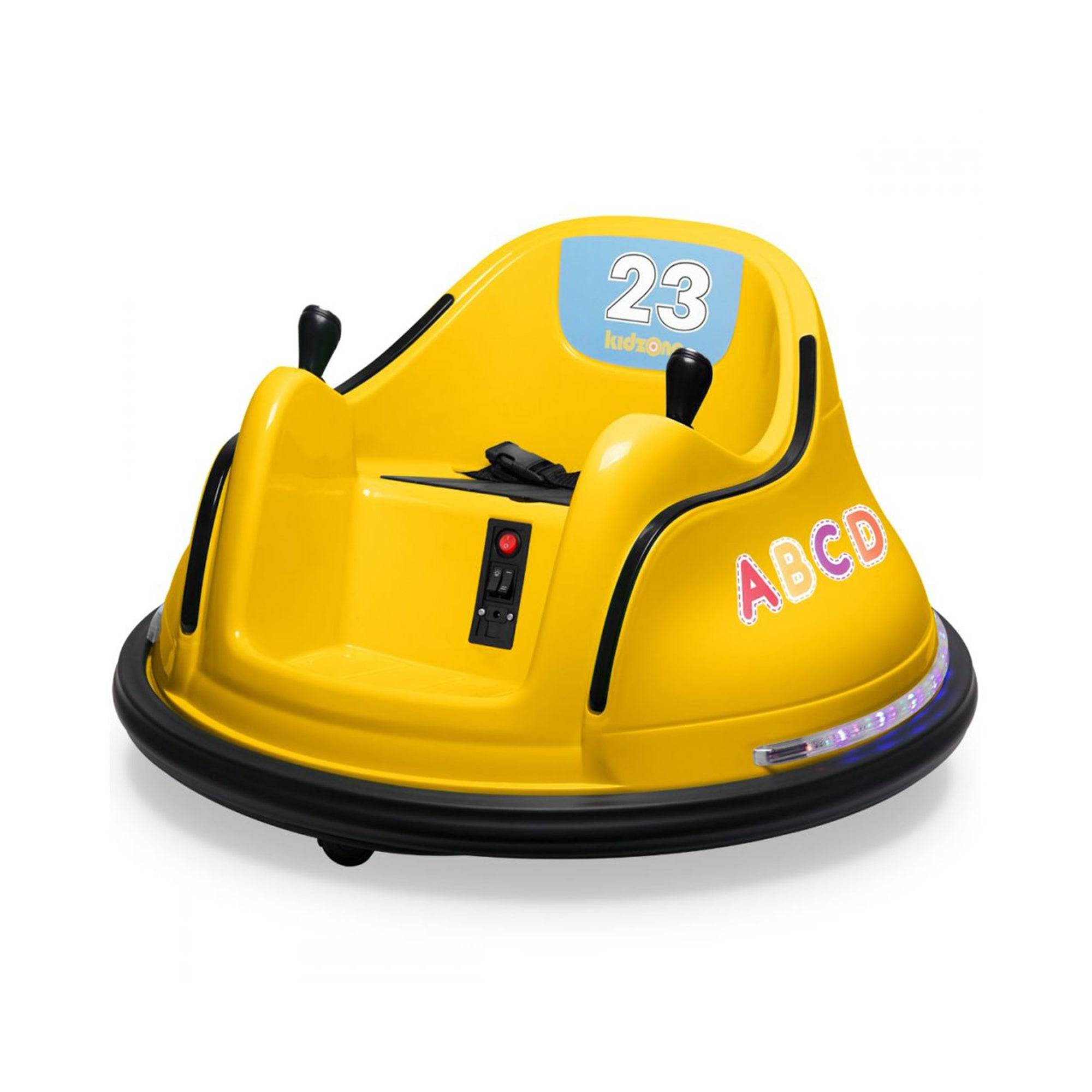 Kids Ride On Toys Bumper Car Yellow - DerakBikes