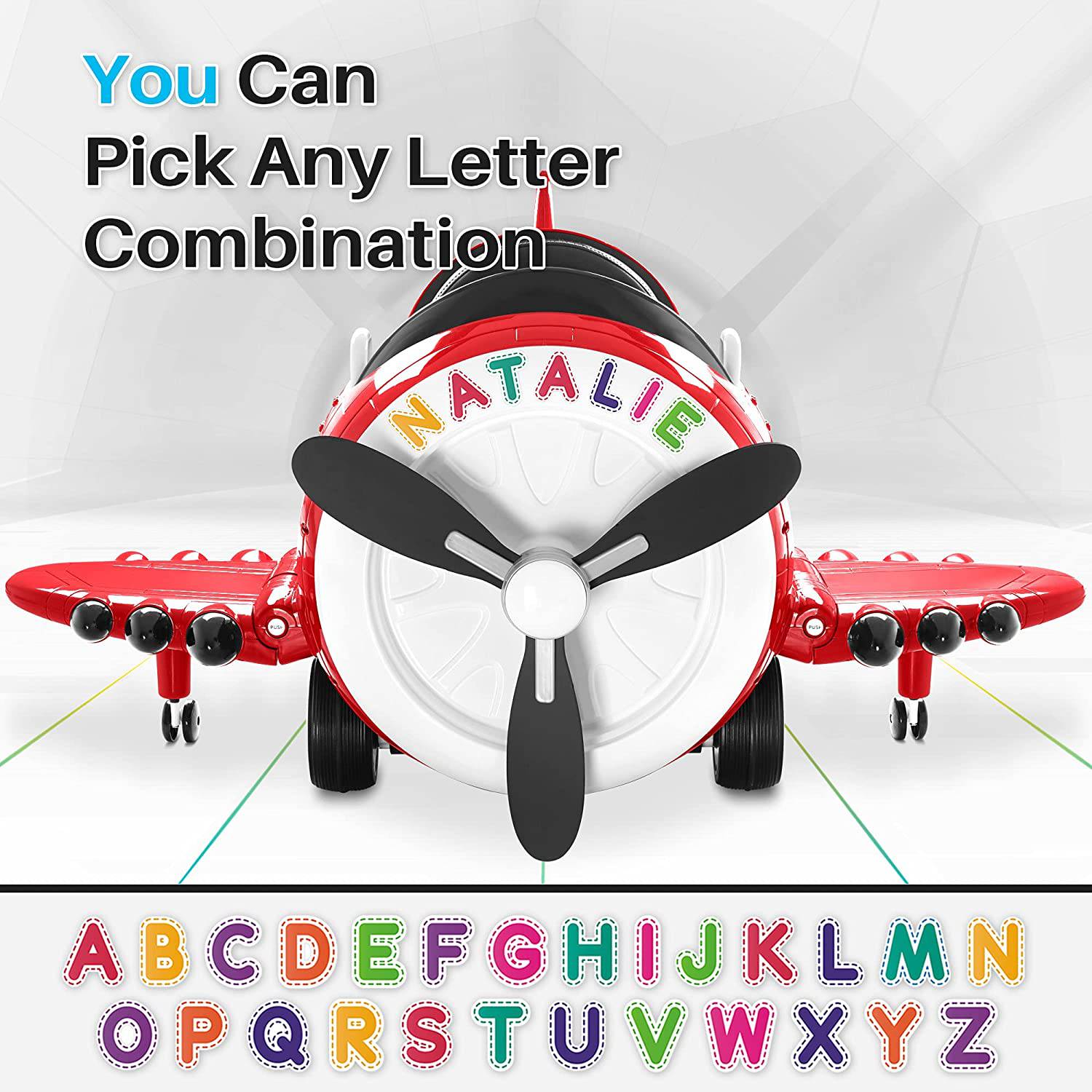 Ride On Aircraft 360 Spin Airplane 3-6 Years - DerakBikes