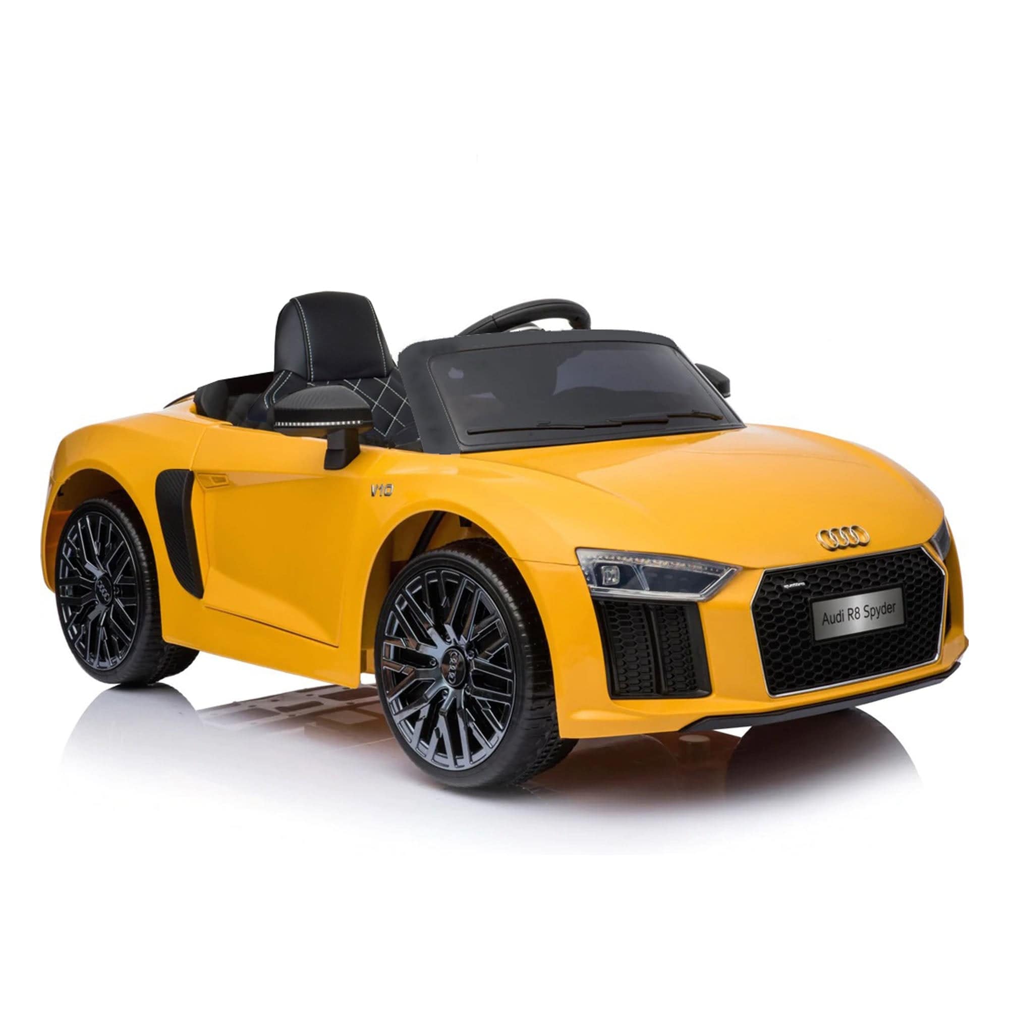 Ride On Audi R8 Lisenced JJ2198 Car Yellow - DerakBikes