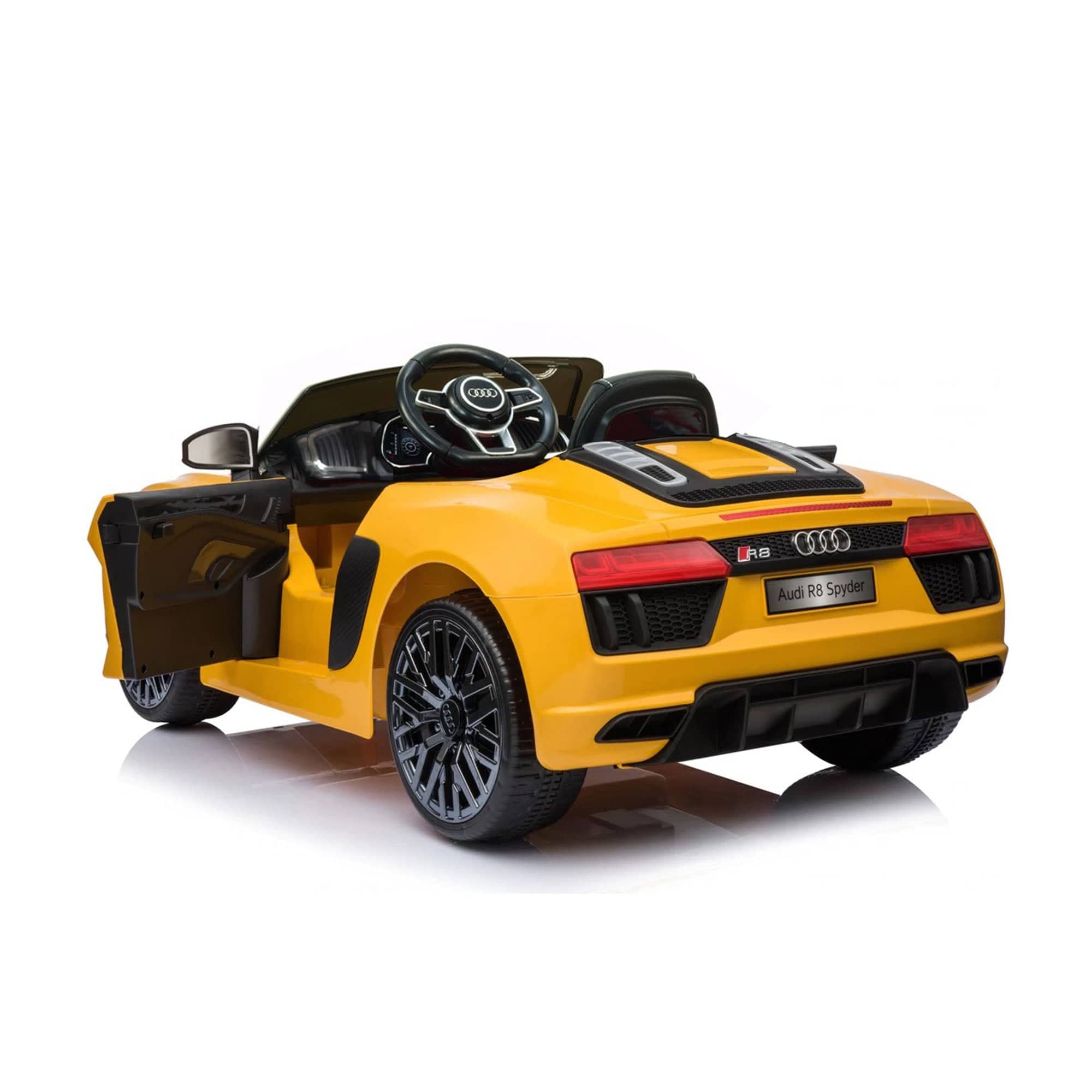 Ride On Audi R8 Lisenced JJ2198 Car Yellow - DerakBikes