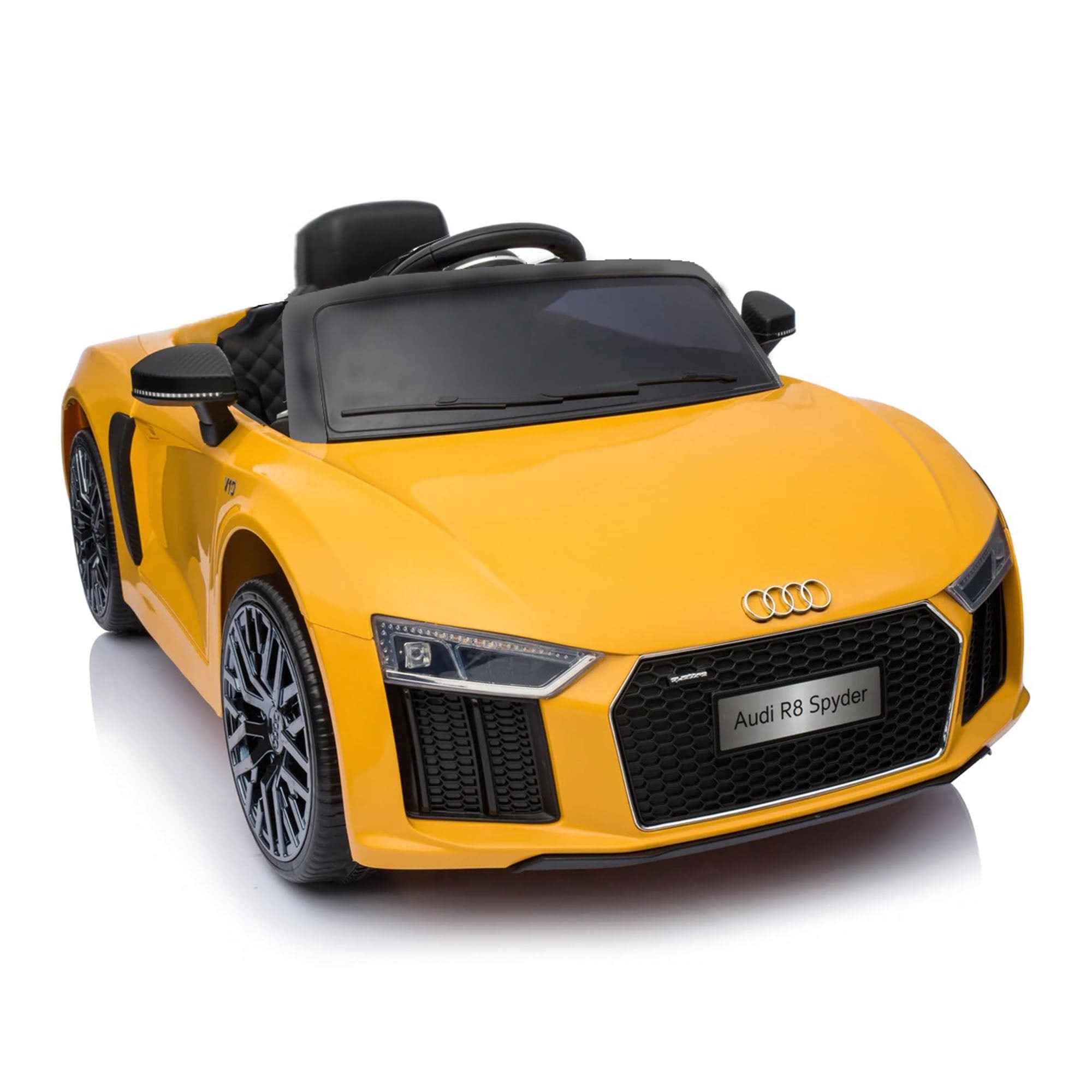 Ride On Audi R8 Lisenced JJ2198 Car Yellow - DerakBikes