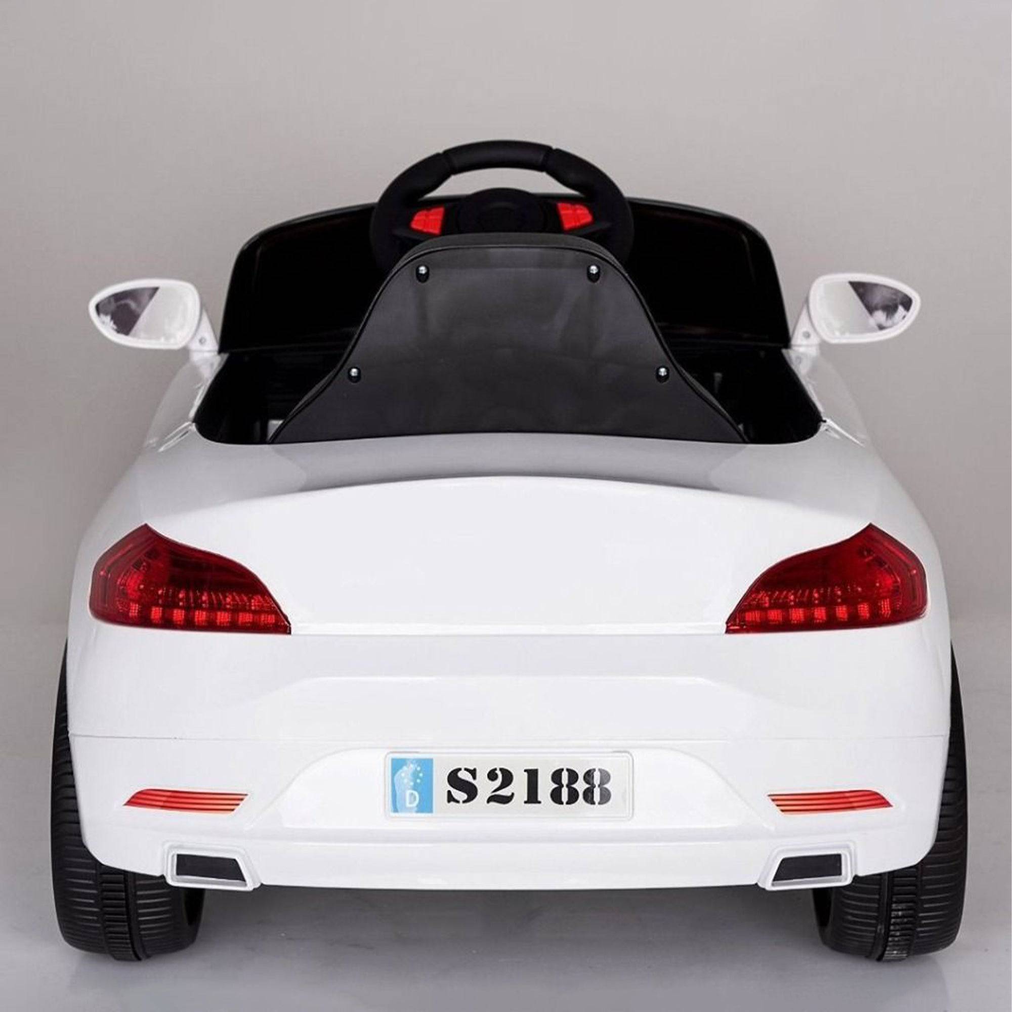 Ride On Bmw Style Kids Car 2188 White - DerakBikes