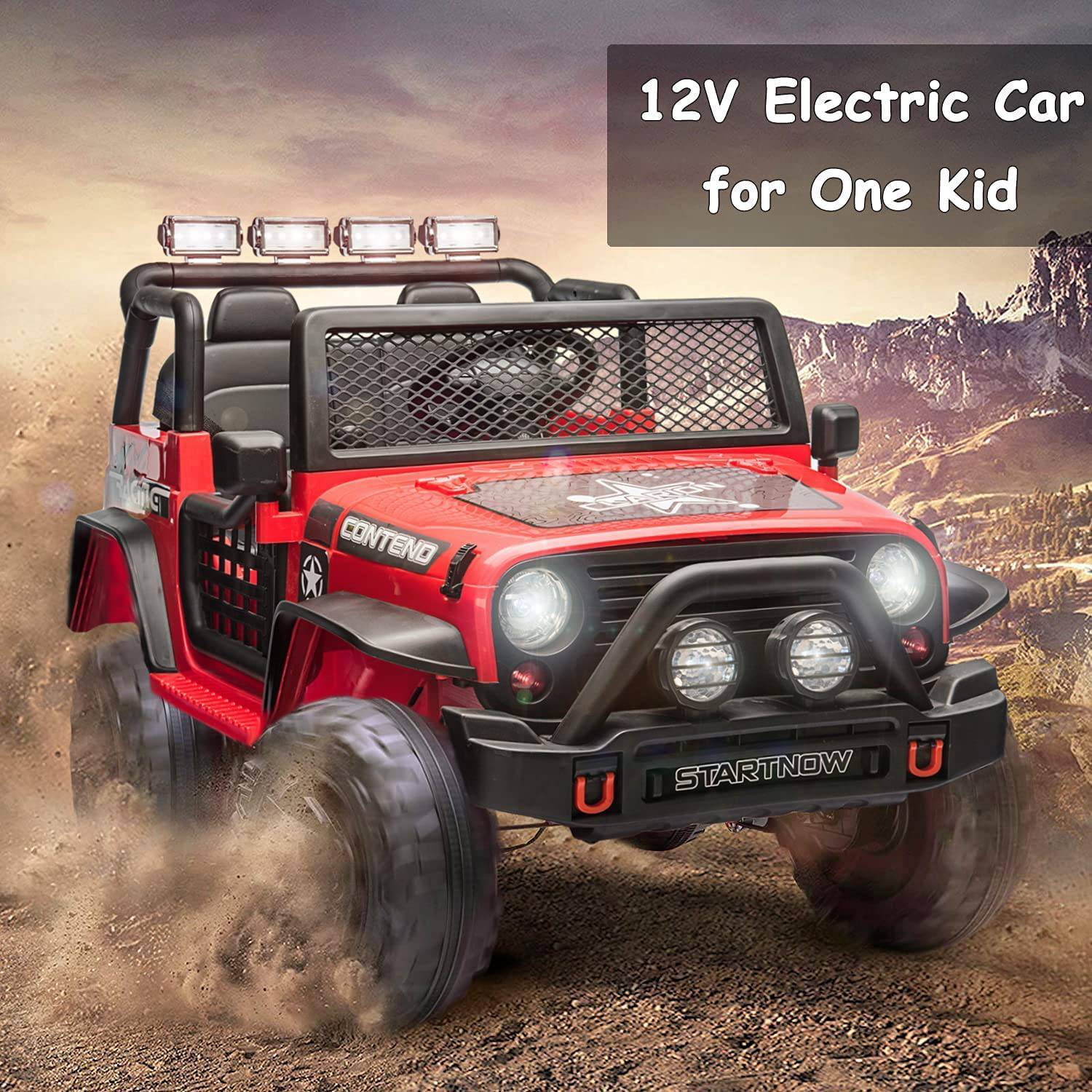 Ride on Jeep Kids Car XMX-618 Red - DerakBikes