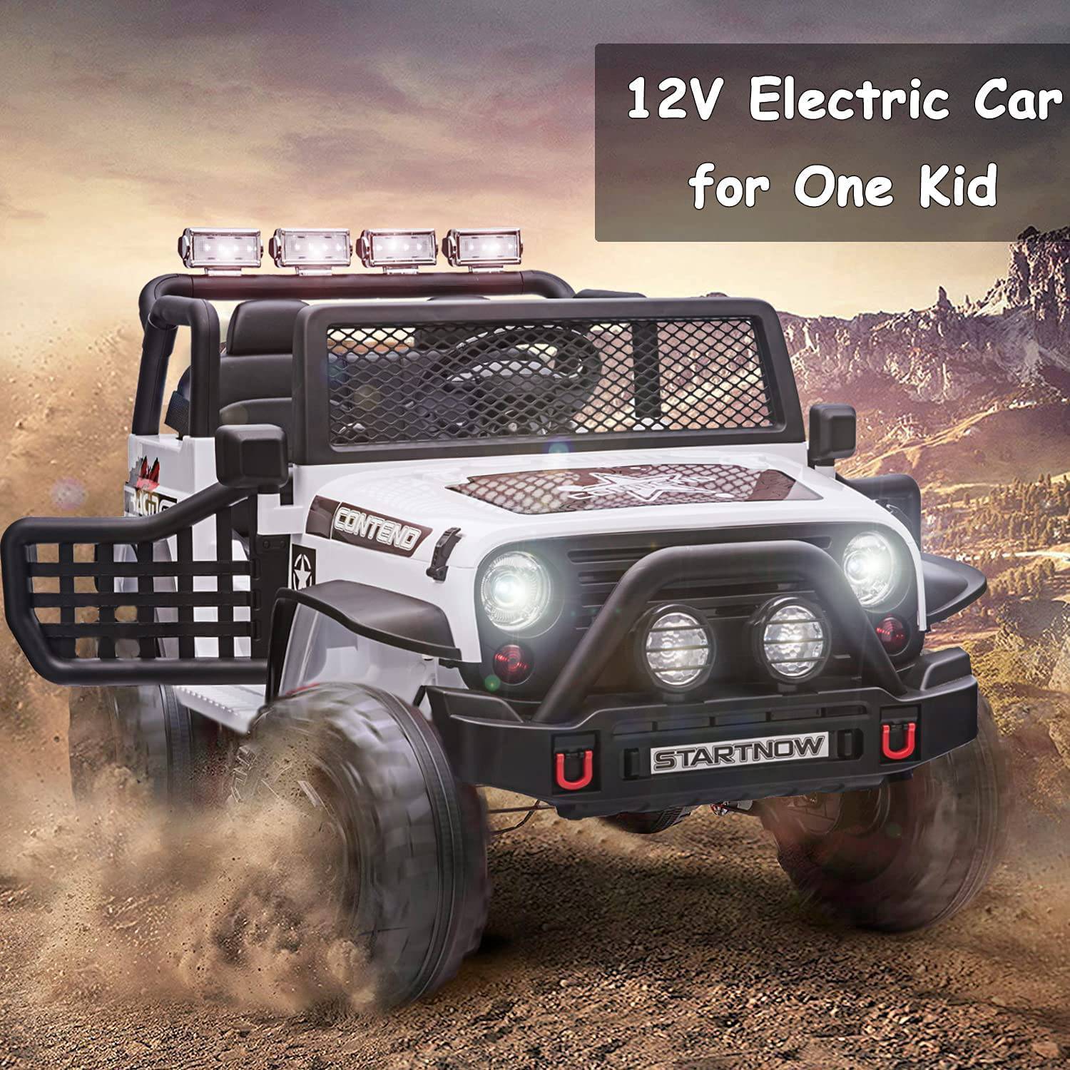 Ride on Jeep Kids Car XMX-618 White - DerakBikes