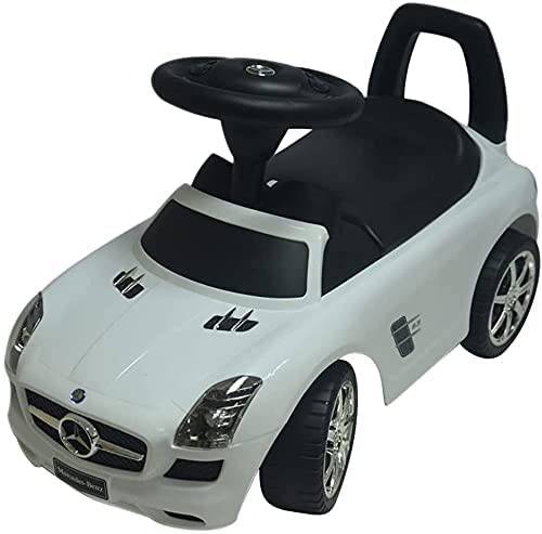 Kids Pushing AMG 332 Ride On White