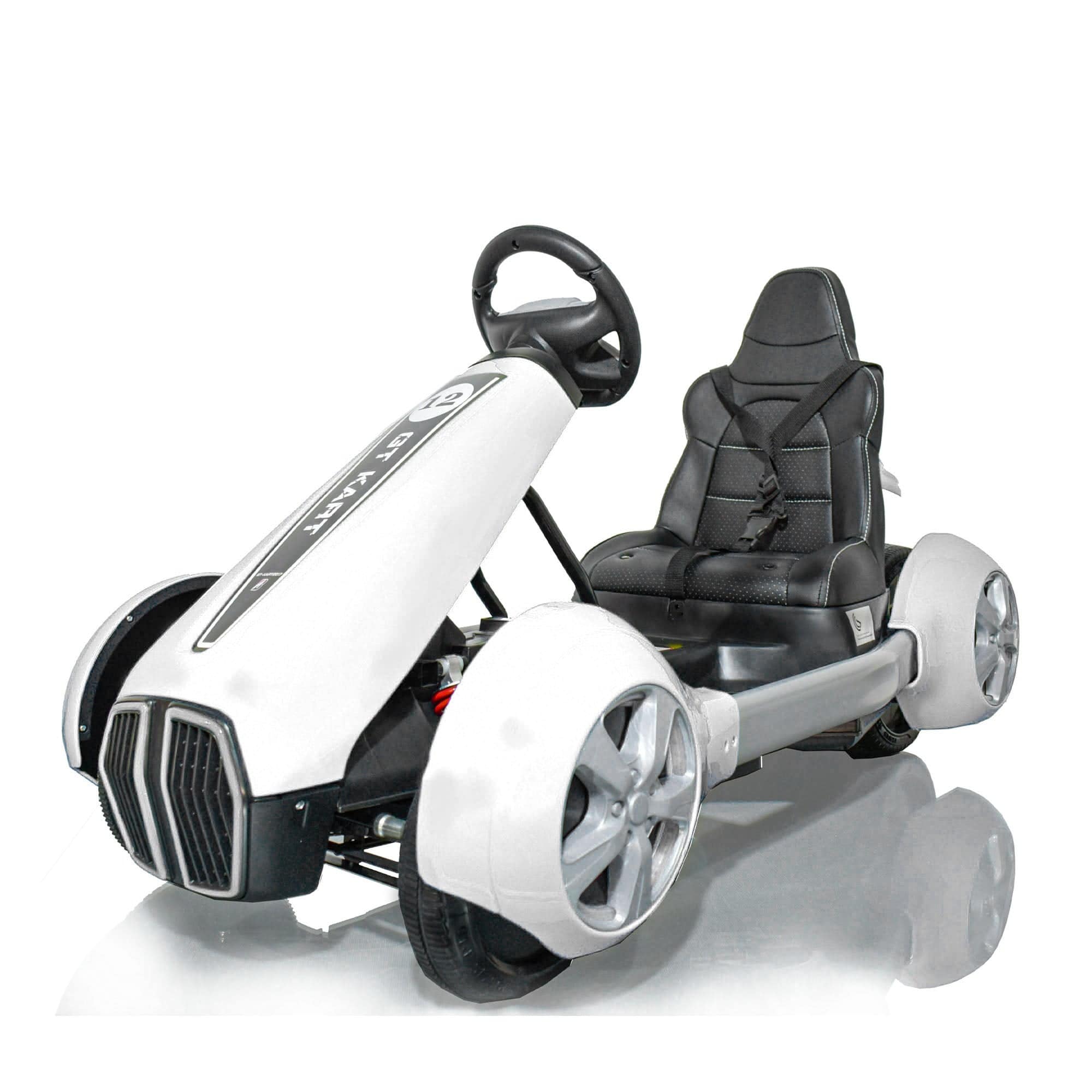Ride On Go Kart Electric GT white - DerakBikes - DERAKBIKES