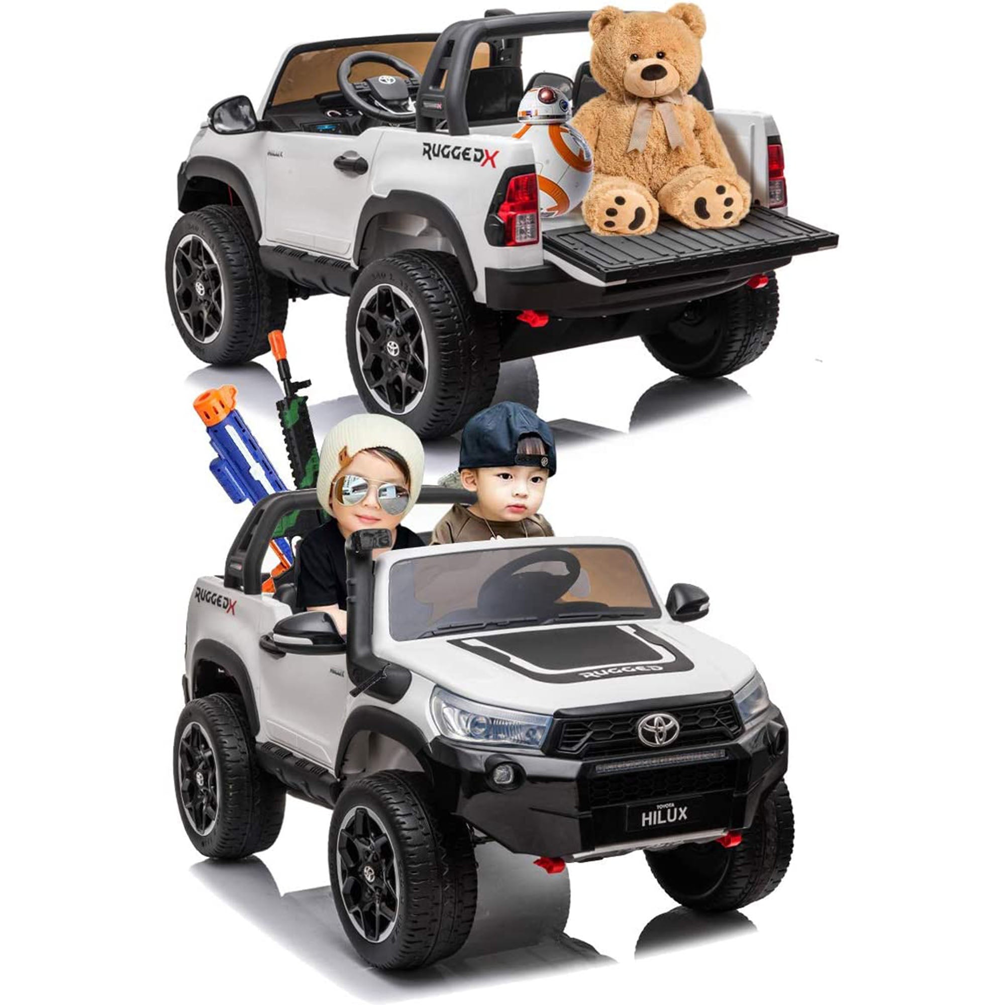 Ride on Hilux 4x4 4WD Licensed HL850 Black - DerakBike