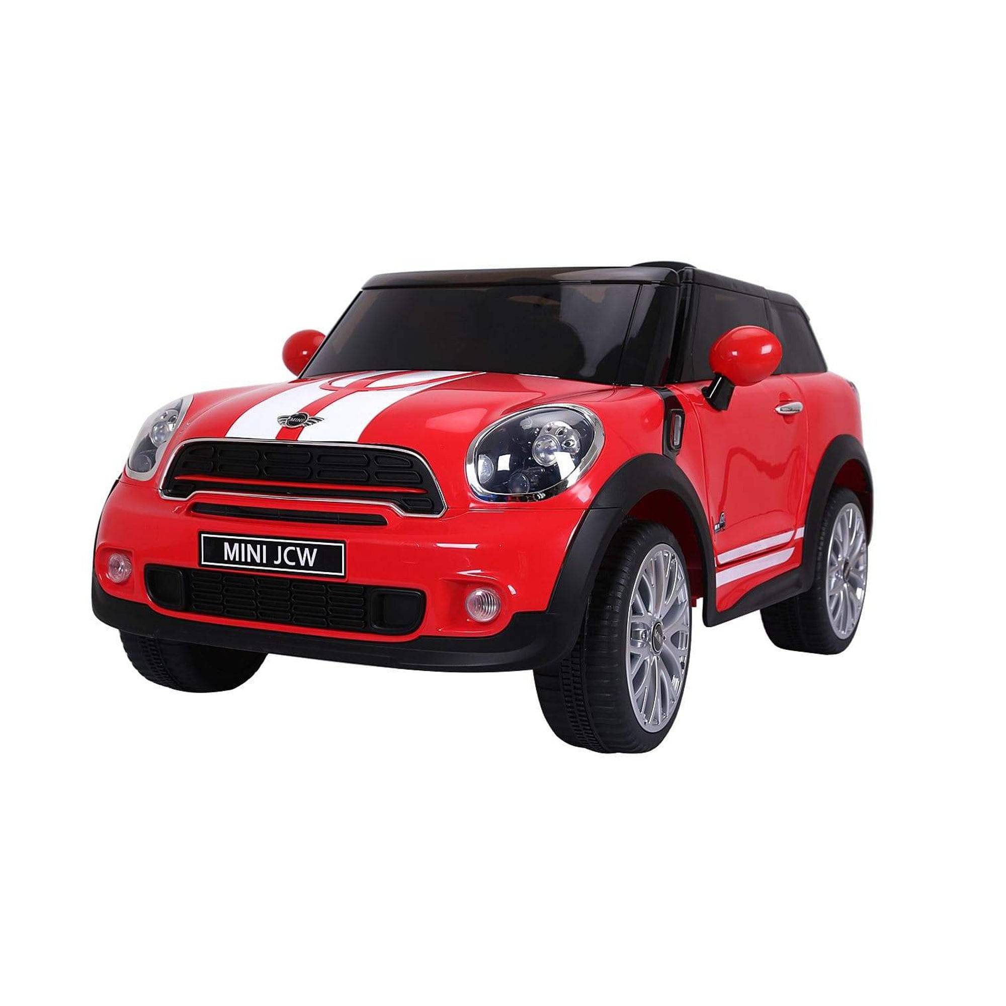 Ride On Electric Car Licensed Mini Cooper Kids Red - DerakBikes