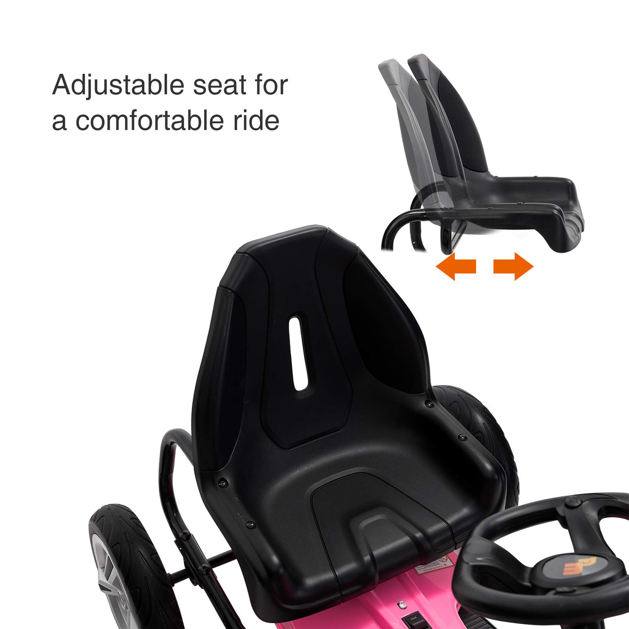 Pedal Go Kart For Kids DMD-308 Pink - Derakbikes