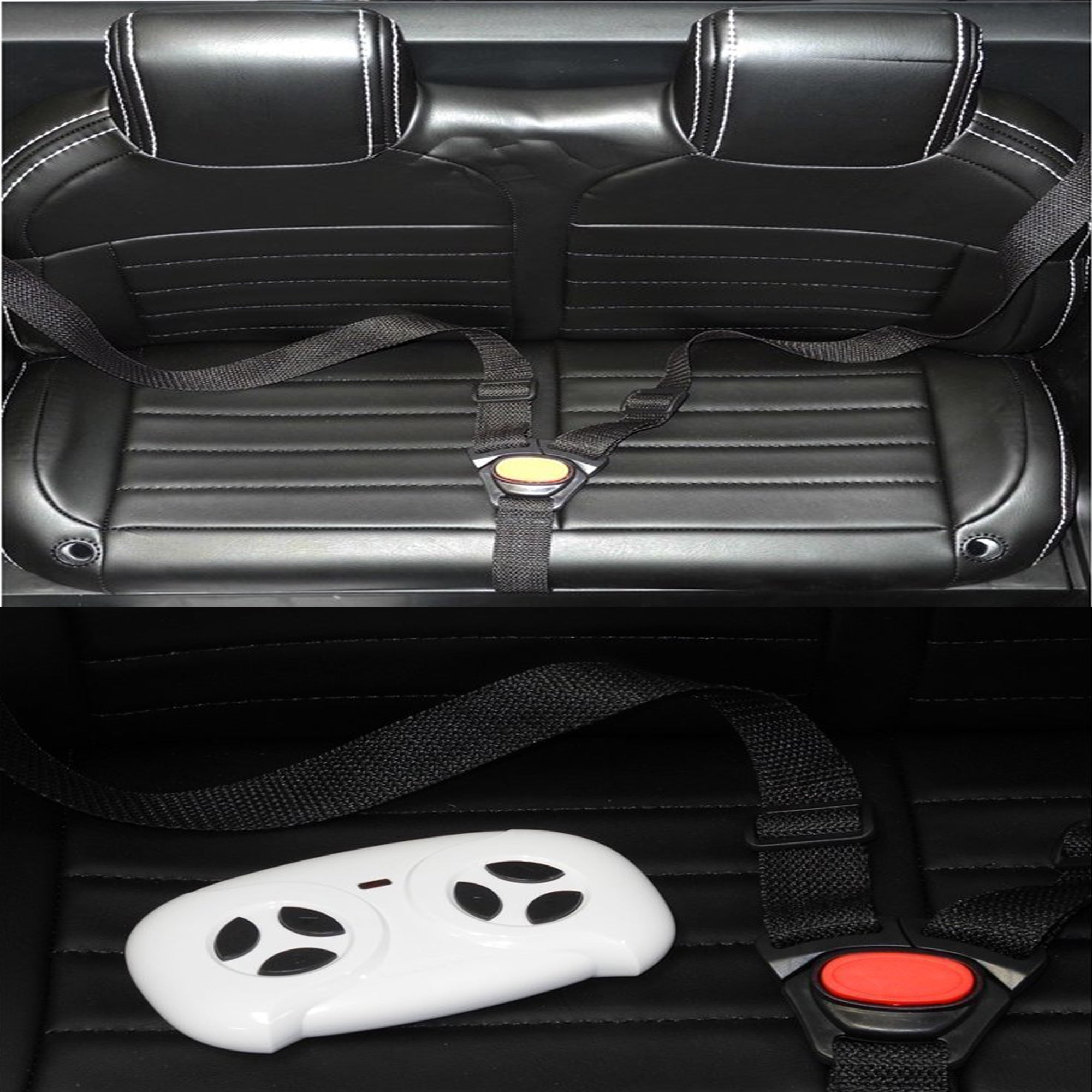 Kids Ride On Cars AMG 4x4 Off-Road Unimog Leather & EVA White