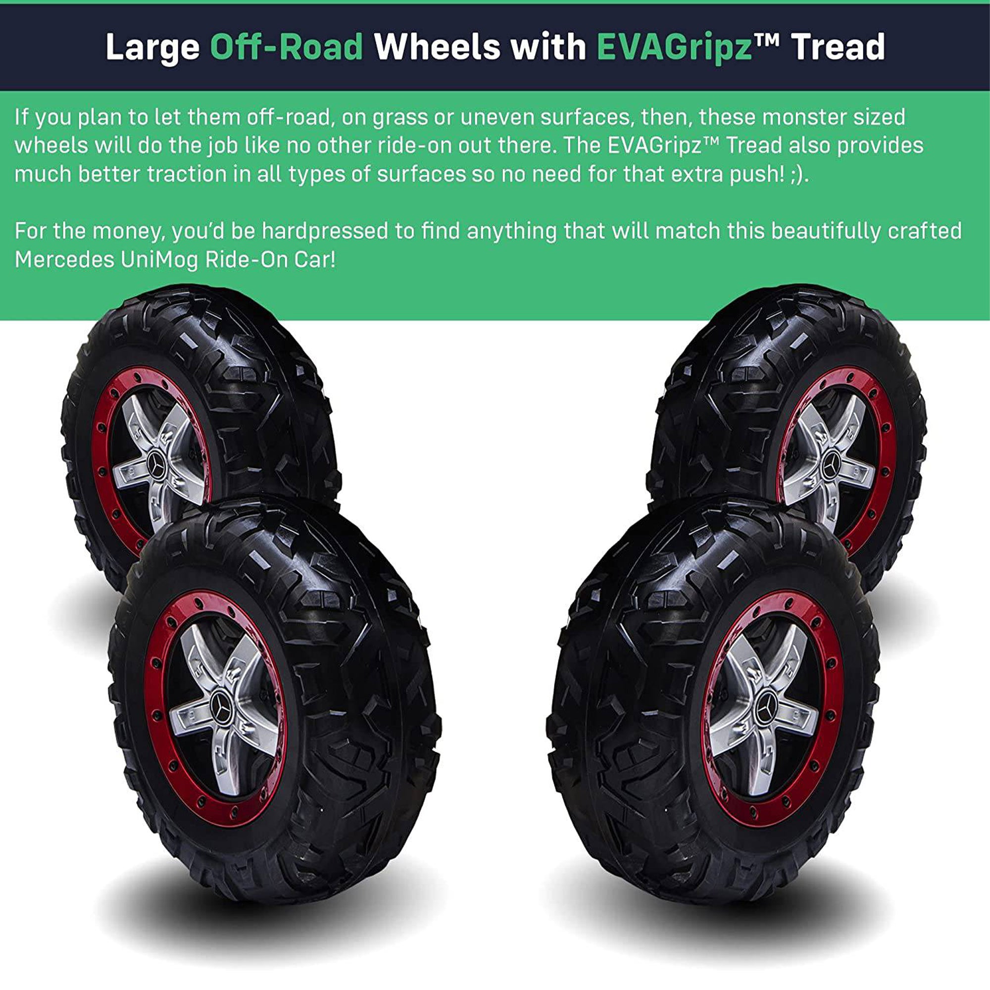 Kids Ride On Cars AMG 4x4 Off-Road Unimog Leather & EVA White