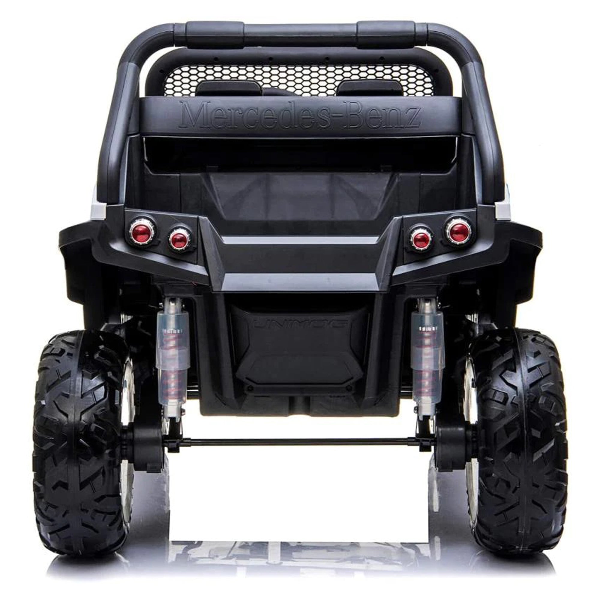 Kids Ride On Cars AMG 4x4 Off-Road Unimog Leather & EVA White