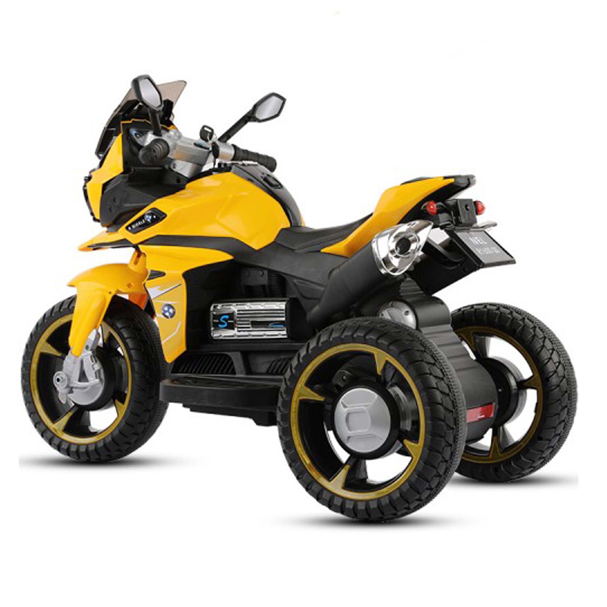 Ride On Electric Bike Kids NEL-R1600GS Hand Race Yellow