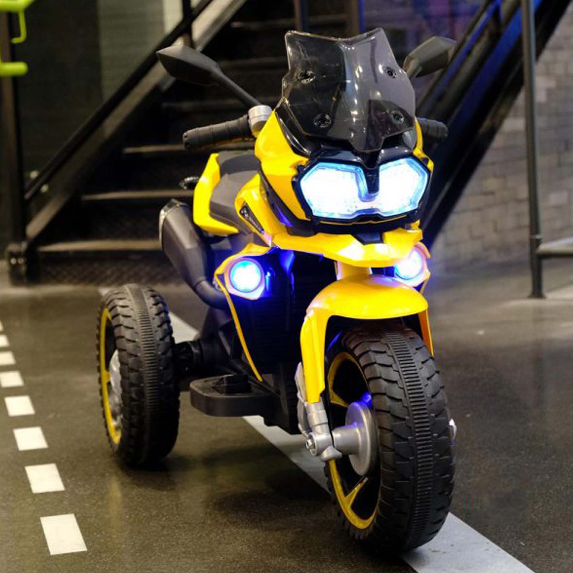 Ride On Electric Bike Kids NEL-R1600GS Hand Race Yellow