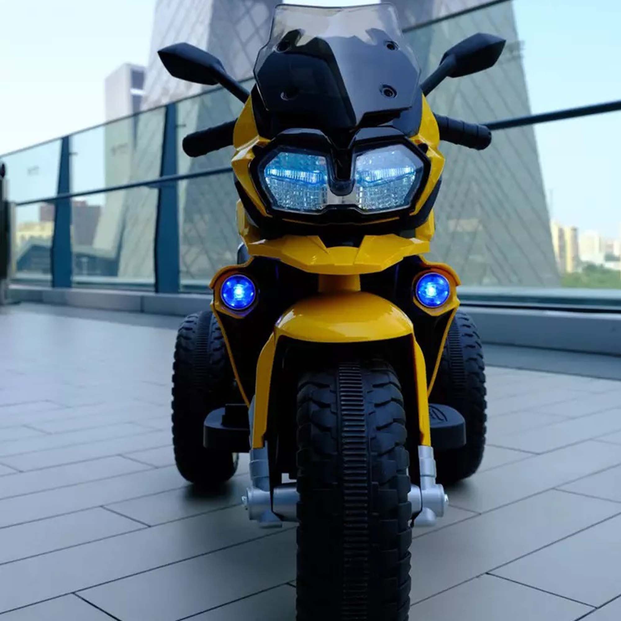 Ride On Electric Bike Kids NEL-R1600GS Hand Race Yellow