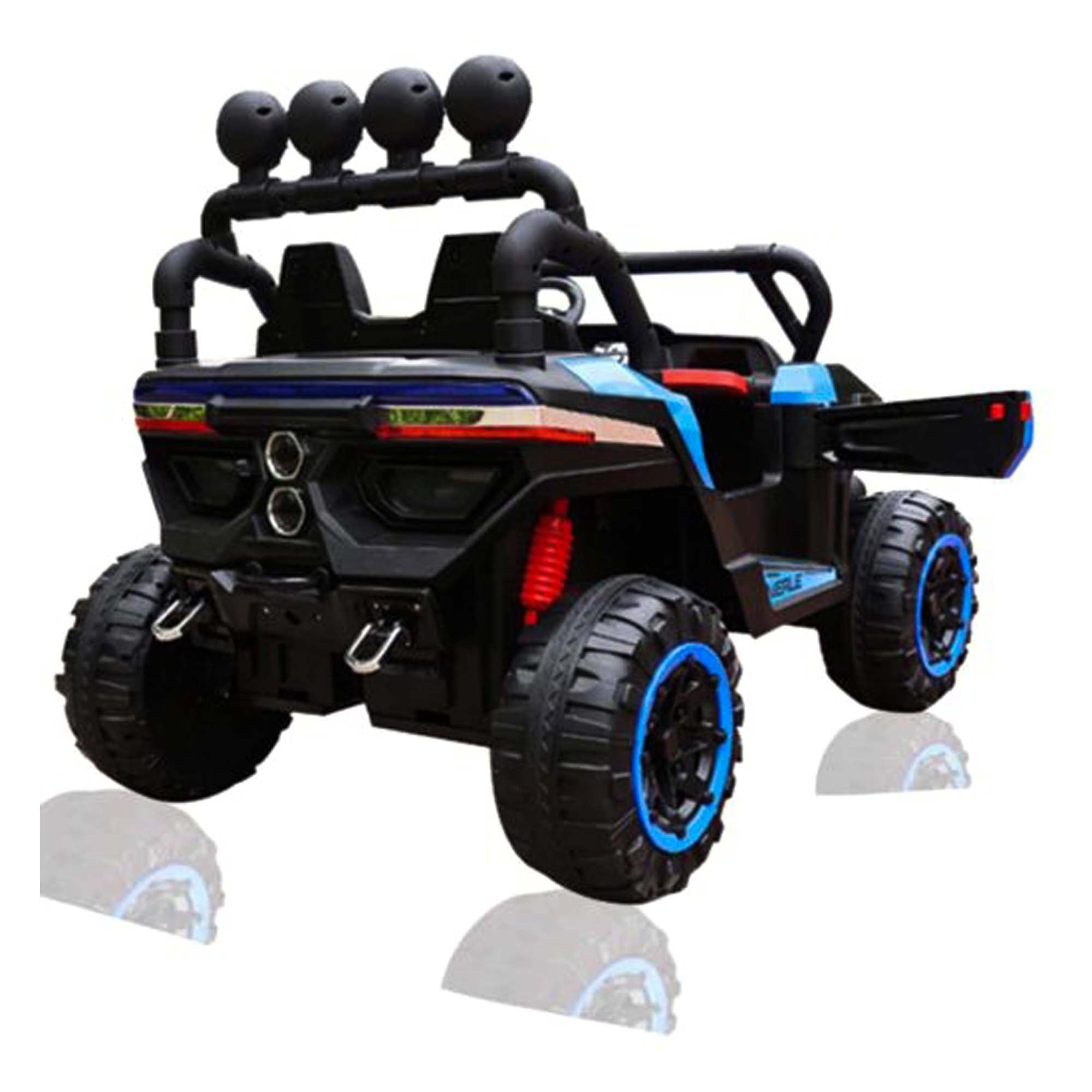 Ride On Electric Buggy NEL-903 4X4 Kids 2 Seater EVA Tyre Leather Seat Blue