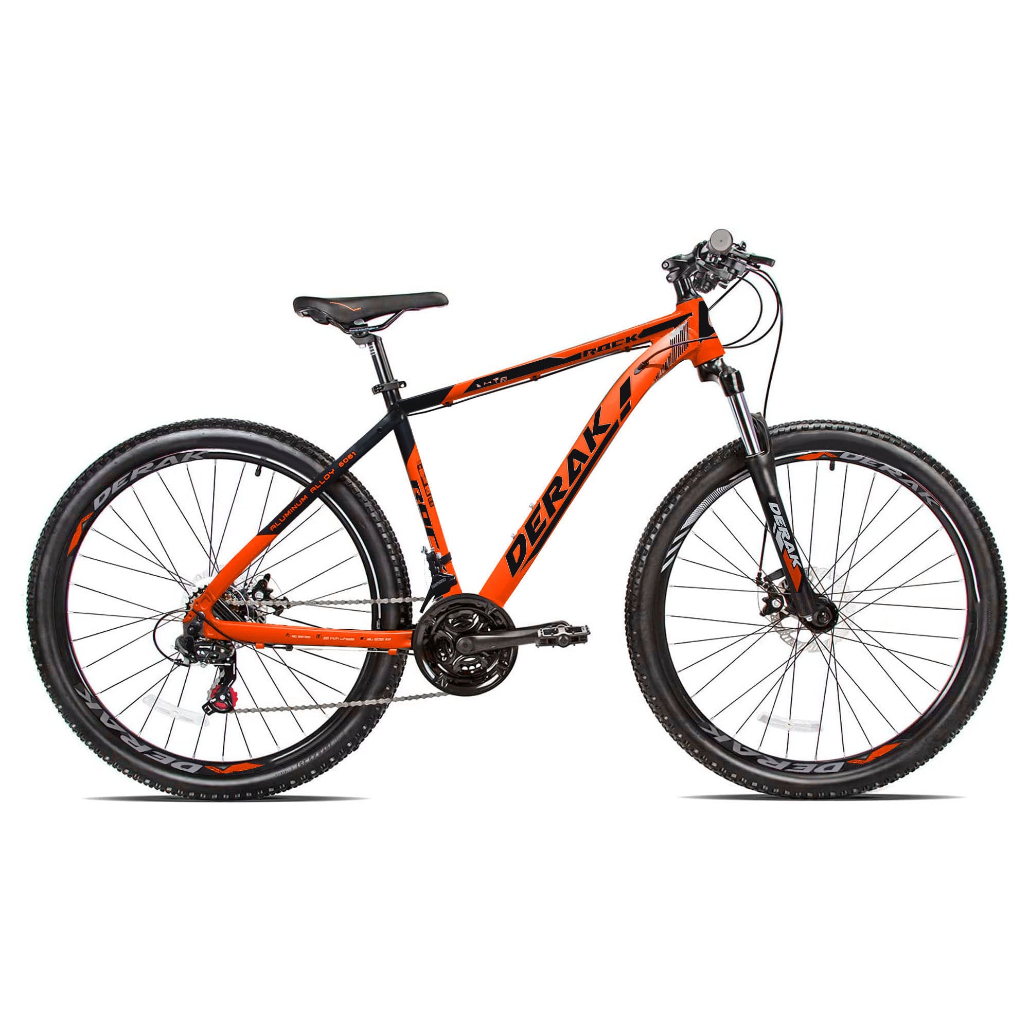 Rock Aluminum Bicycle Adults 26 Inch Orange (100% Assembled)