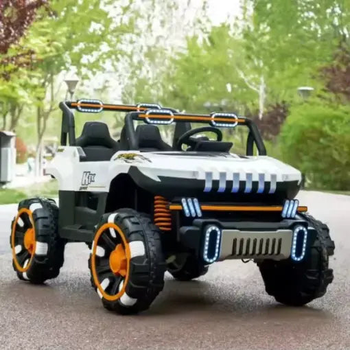 DERAK 8688 Ride On Kids Car 2 Seater 4x4 Super Jeep ,12V 10A Leather Seat Eva Tire - DERAKBIKES