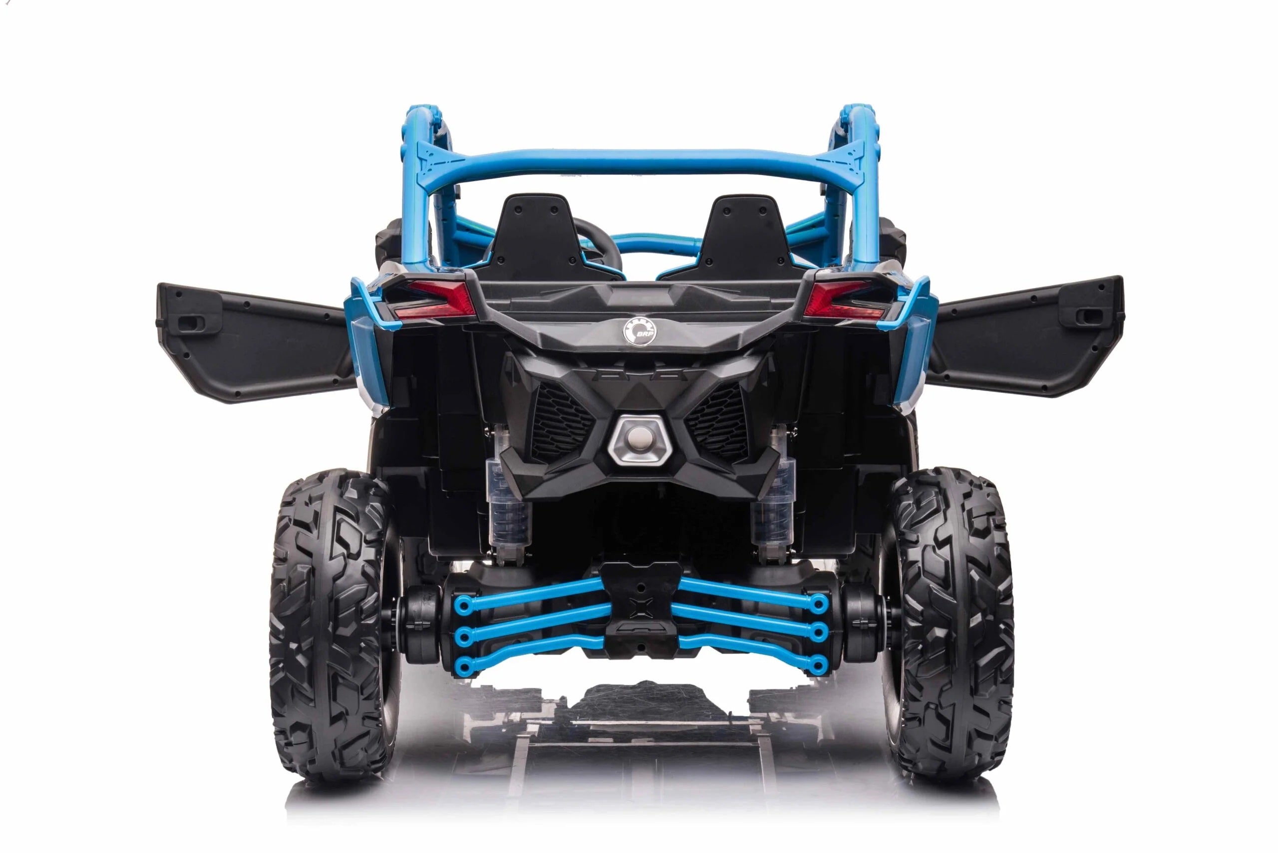 Rev Up the Fun: LX Performance Can-Am Maverick 4WD Edition 2-Seater Kids Ride-on Buggy with Leather Seats and RC Control