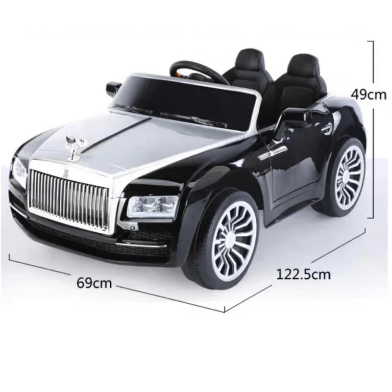 Rolls Royce Rechargeable Ride on Car for Kids & Toddlers with Remote Control - black