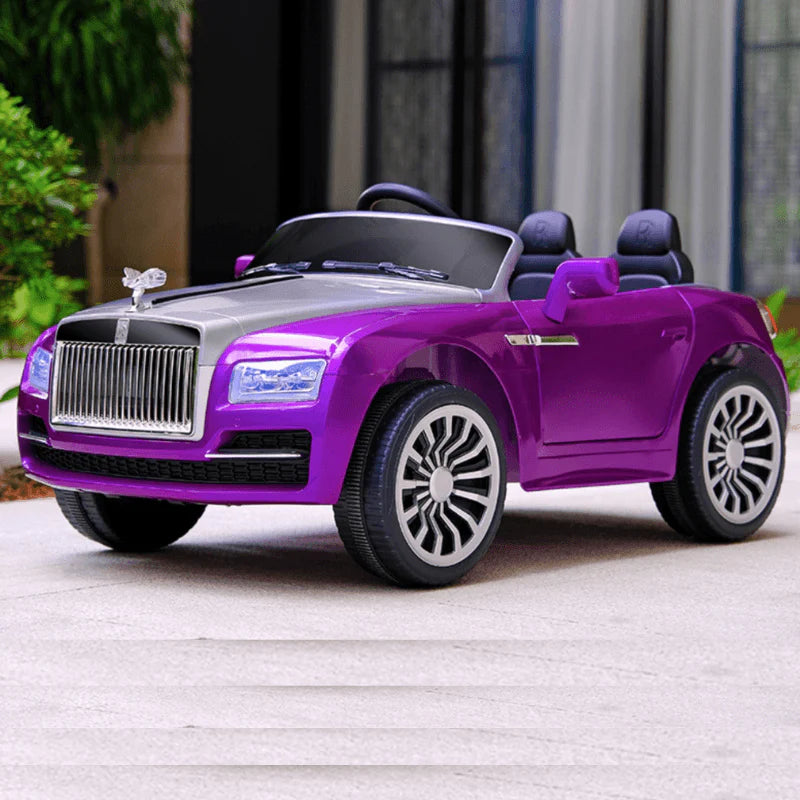 Rolls Royce Rechargeable Ride on Car for Kids & Toddlers with Remote Control - Purple