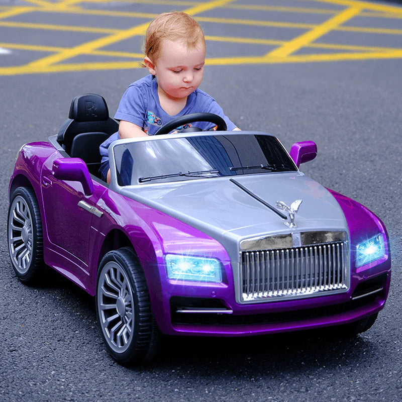 Rolls Royce Rechargeable Ride on Car for Kids & Toddlers with Remote Control - Purple