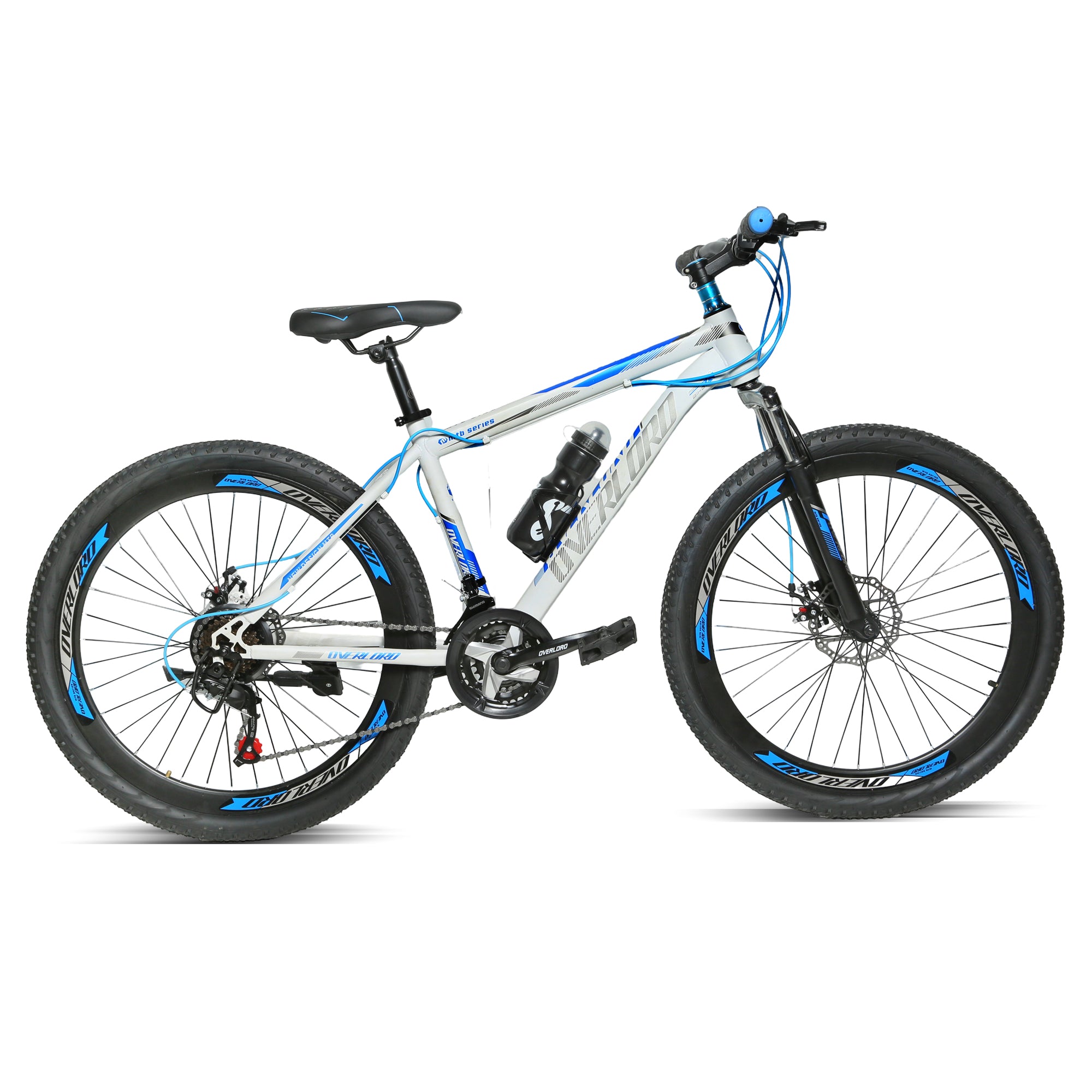 Derak 26-inch Youth/Adult Mountain Bike, 7-21 Speeds turnary By DerakBikes (26, white Blue)