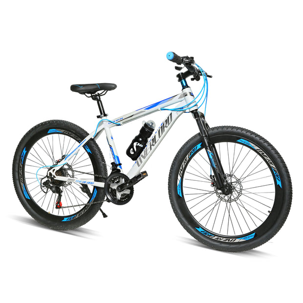 Derak 26-inch Youth/Adult Mountain Bike, 7-21 Speeds turnary By DerakBikes (26, white Blue)