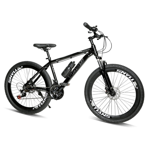 Derak 26 Tians full aluminum inch Youth/Adult Mountain Bike, 7-21 Speeds turnary By DerakBikes (26, Black)