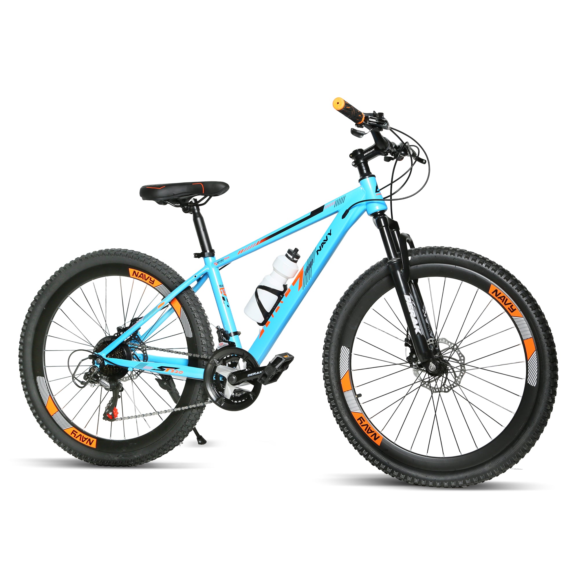Derak 26 inch Navy Youth/Adult Mountain Bike, 7-21 Speeds turney By DerakBikes (26, blue)