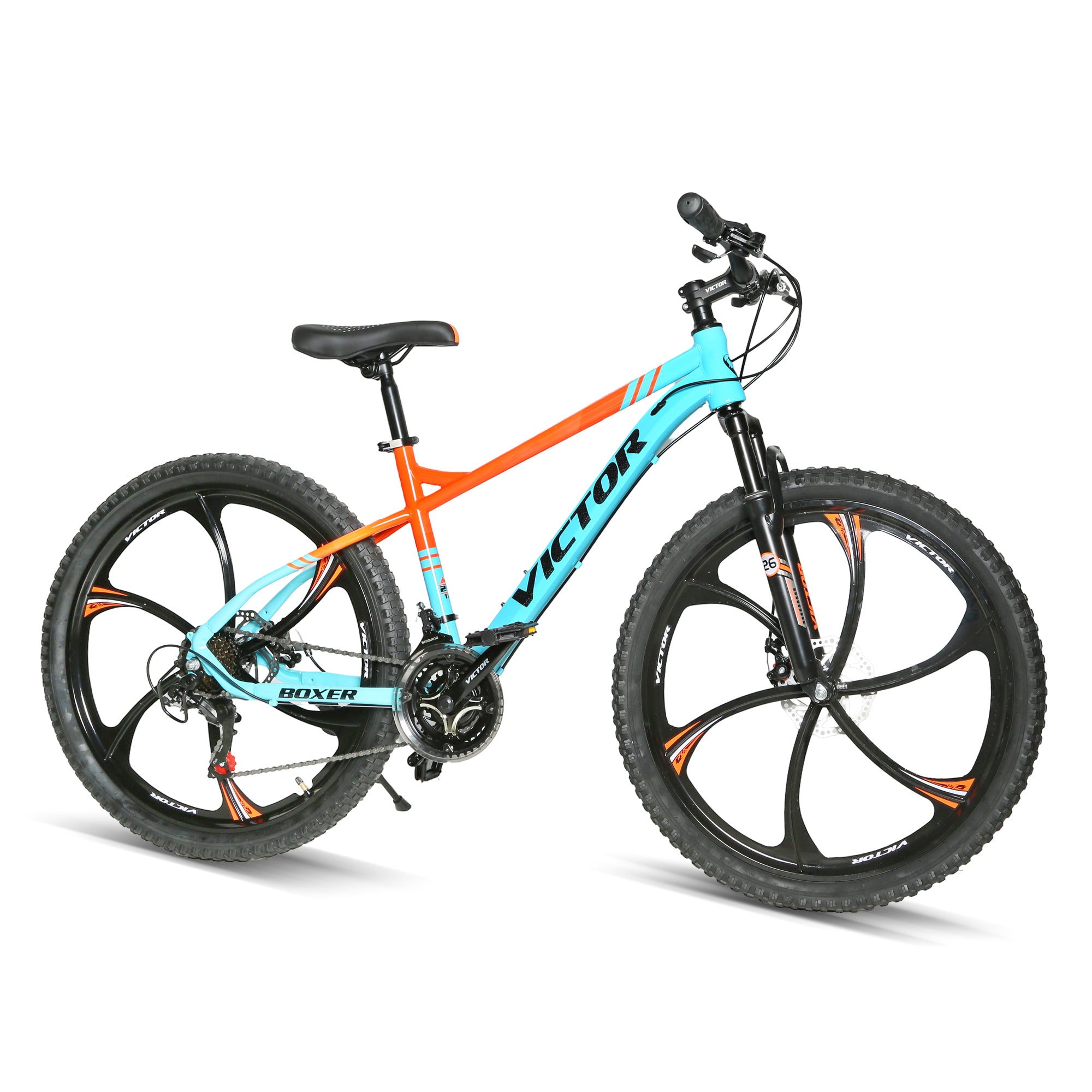 Derak 26-inch Victor Alloy Rim New Addition Youth/Adult Mountain Bike, 7-21 Speeds turnary By DerakBikes (26, Orange)
