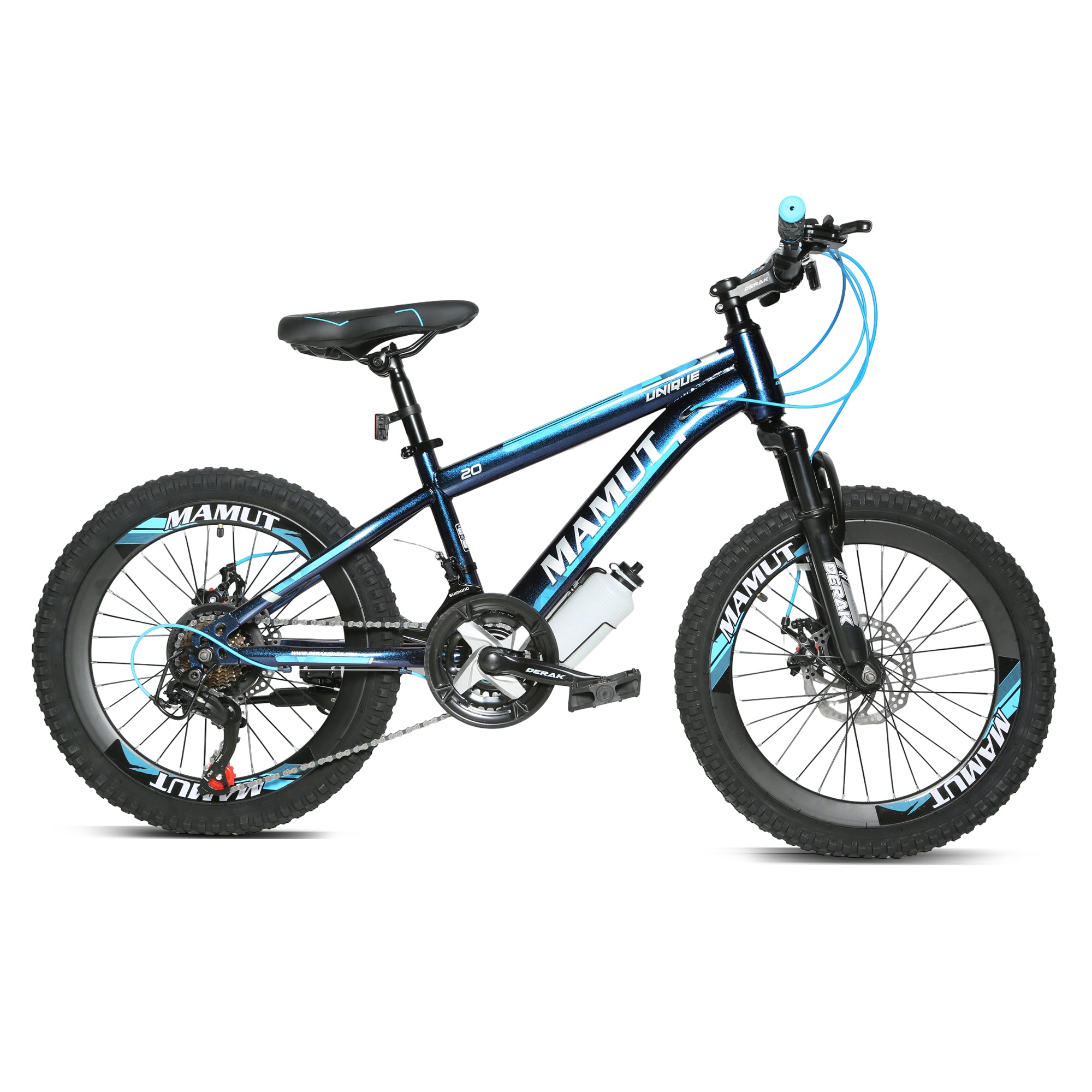 DERAK Mamut Bicycle 20-inch Suspension 21Sp For Kids 7Years & Up (blue)