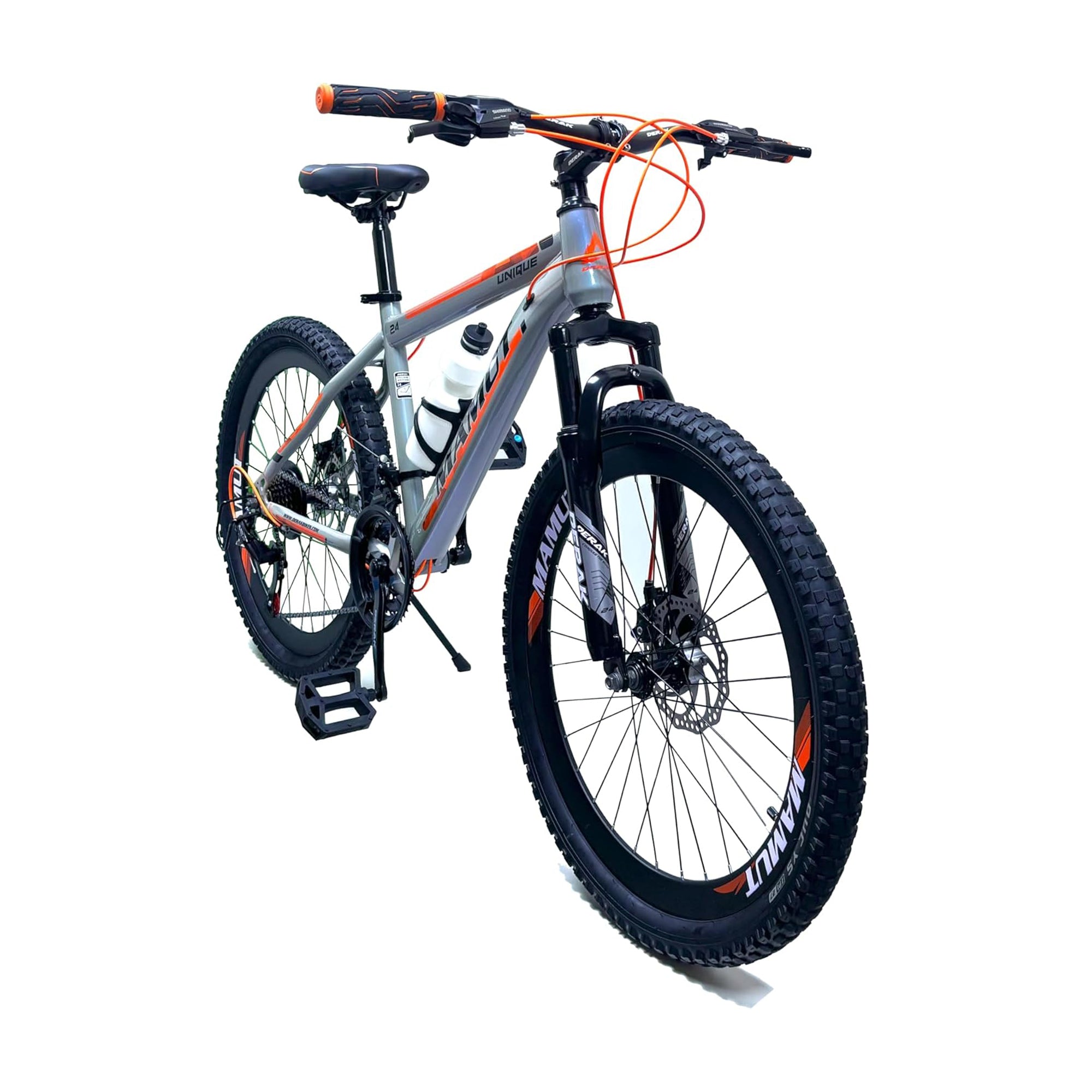 MAMUT - 26 inch Youth/Adult Mountain Bike, 7-21 Speeds turnery By DerakBikes (26, orange)