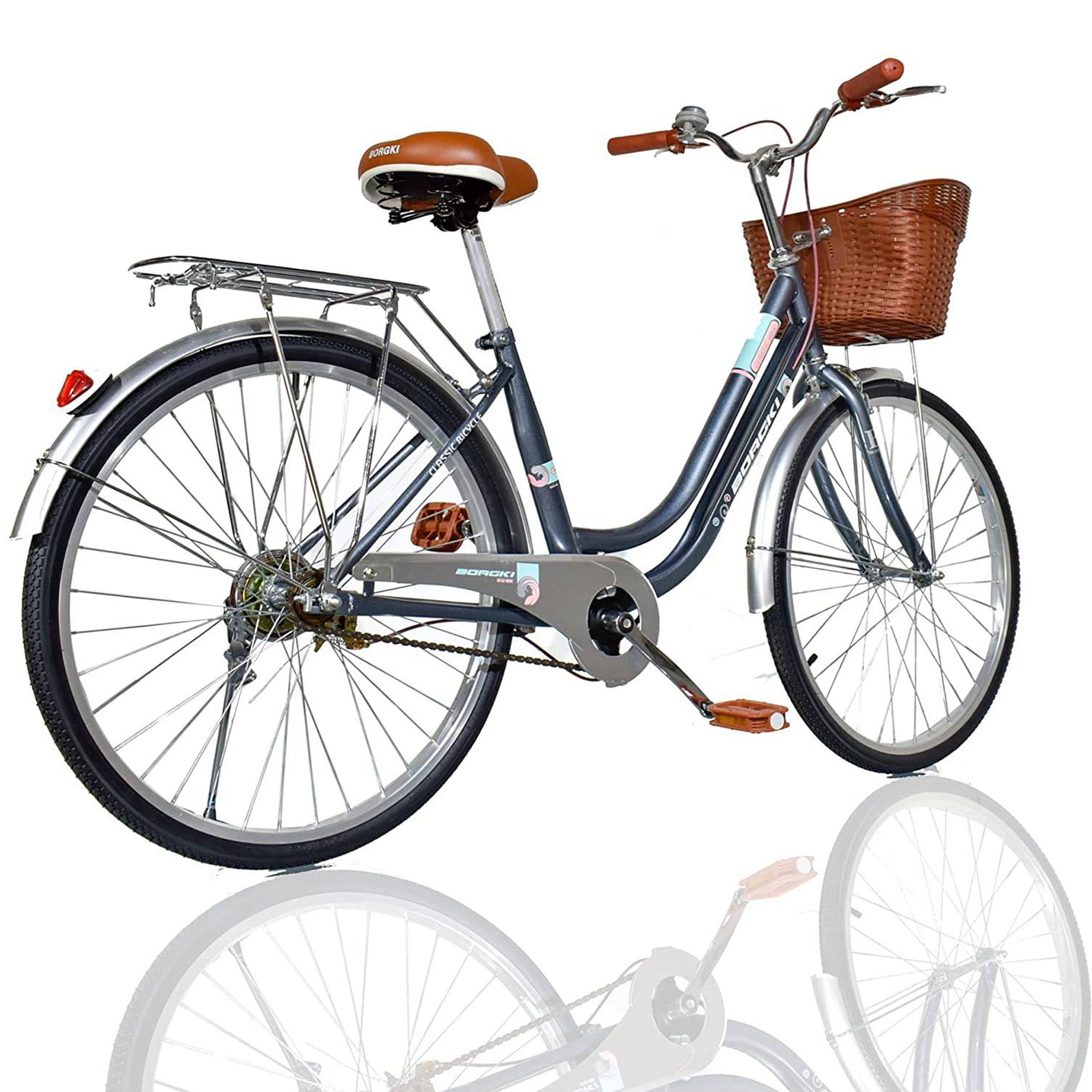 City Bike 24 inch With Basket Lady Bicycle - DerakBikes