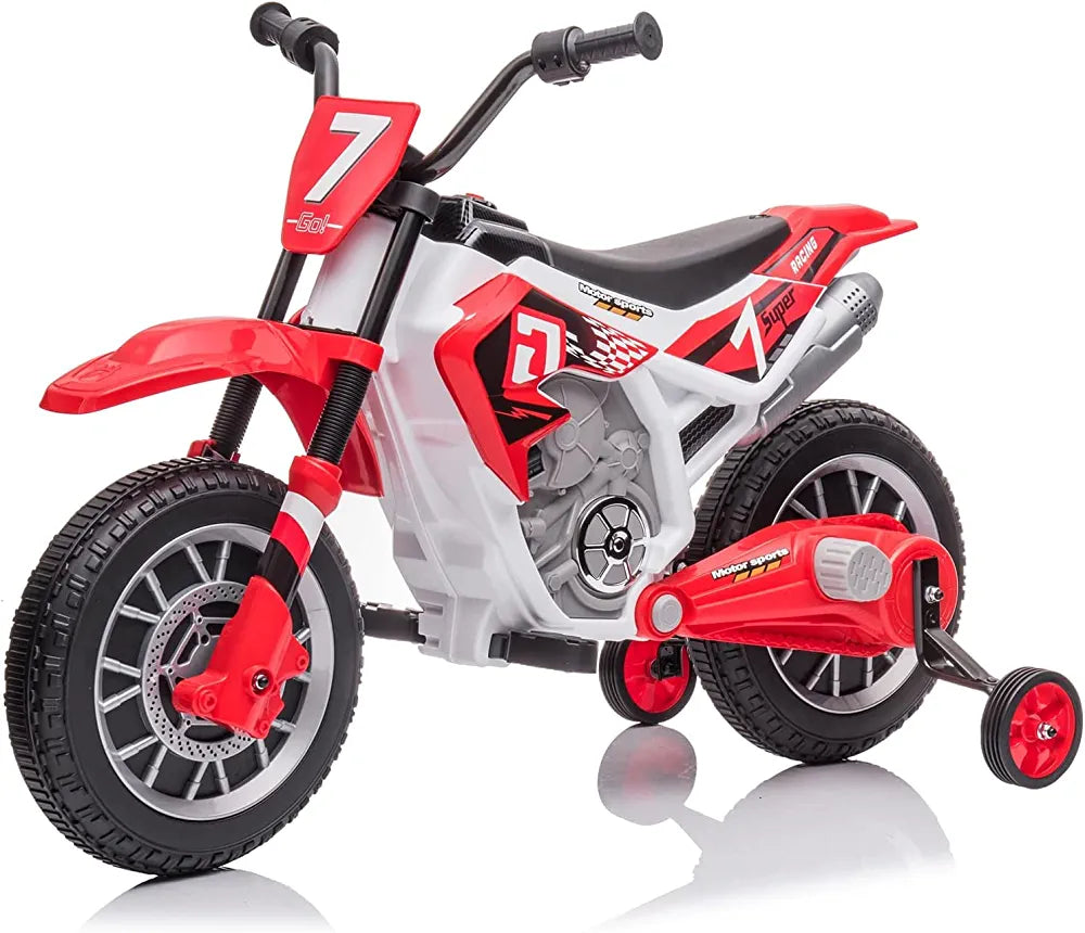 Super 12V Kids Motorcycle Electric Dirt Bike Battery Powered Ride On Motorcycle