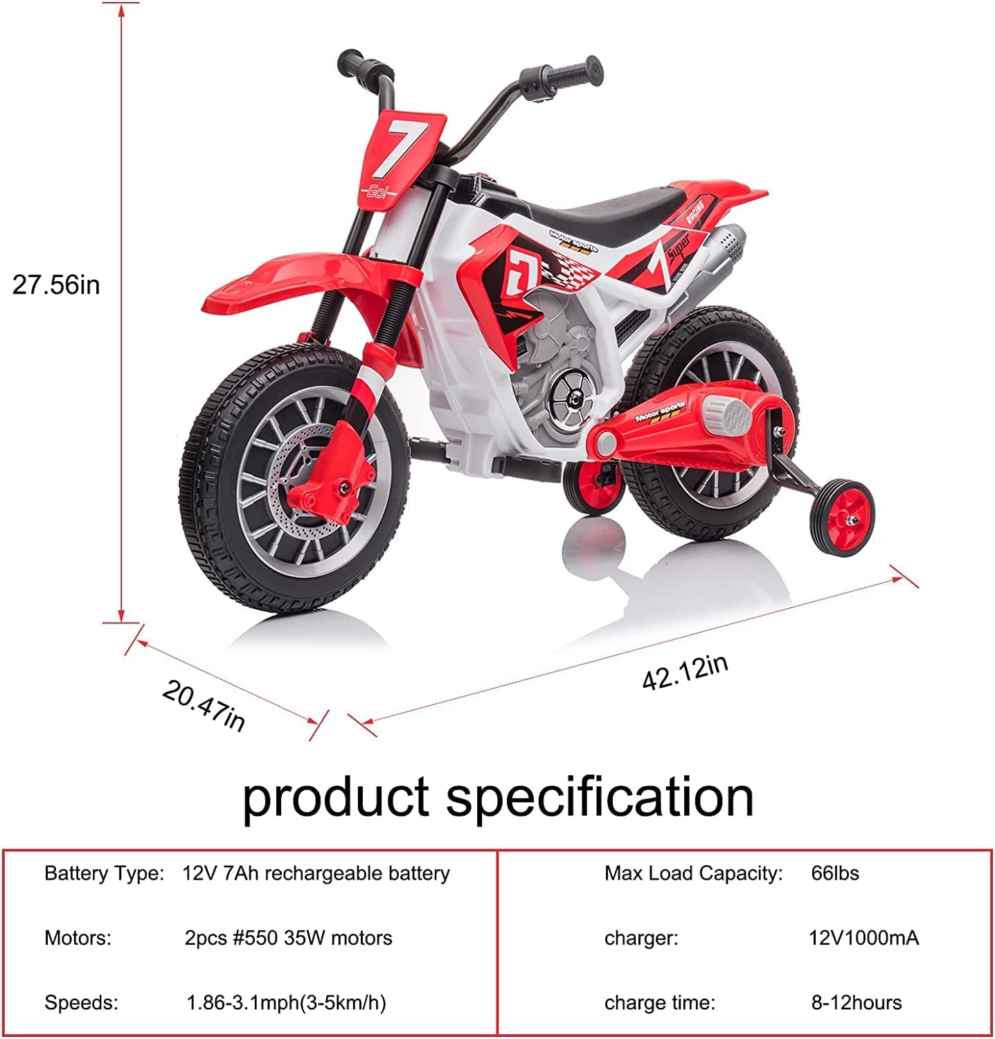 Injusa 12v dirt discount bike