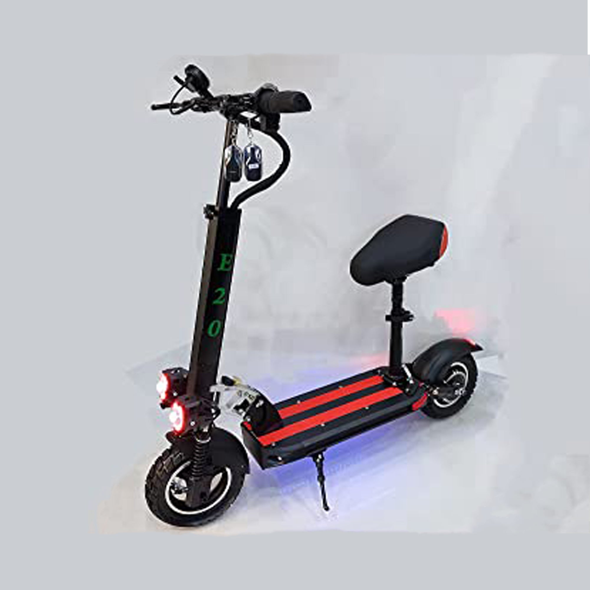 E-scooter E20 45Km Mileage 500W Full Foldable 48V 10.4Ah Anti-Theft - DerakBikes
