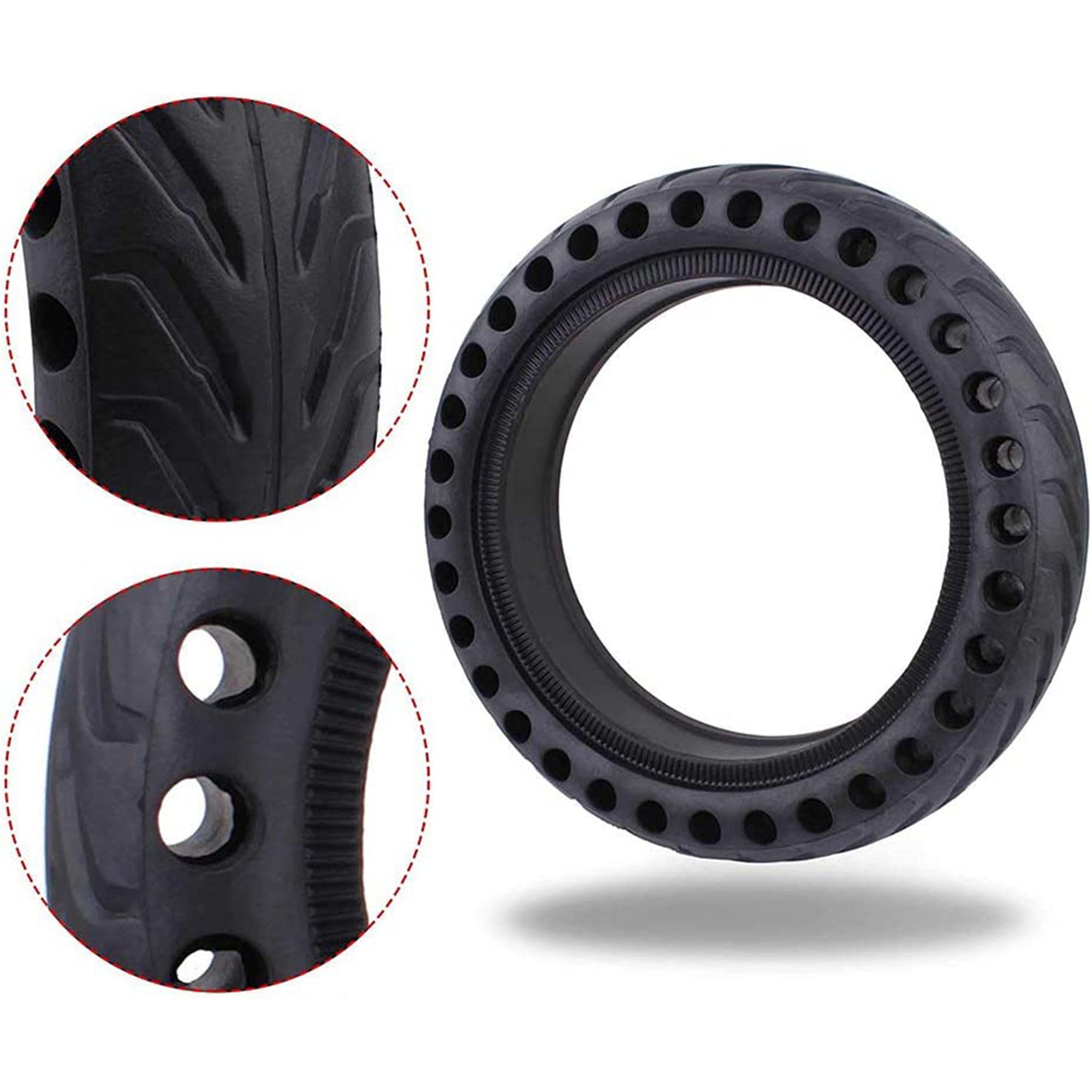 Electric Scooter Tire Honeycomb Design,8.5In Rubber Solid Tire Front Rear Tire, Replacement