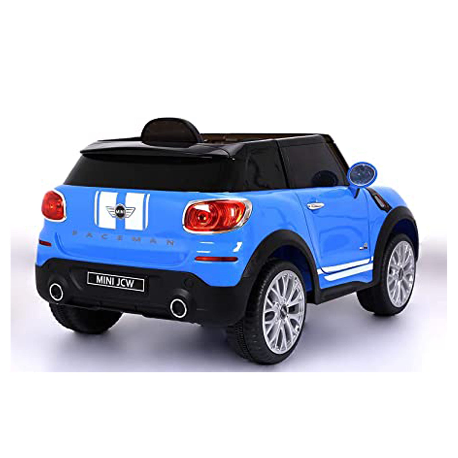 Ride On Electric Car Licensed Mini Cooper Kids Blue- DerakBikes