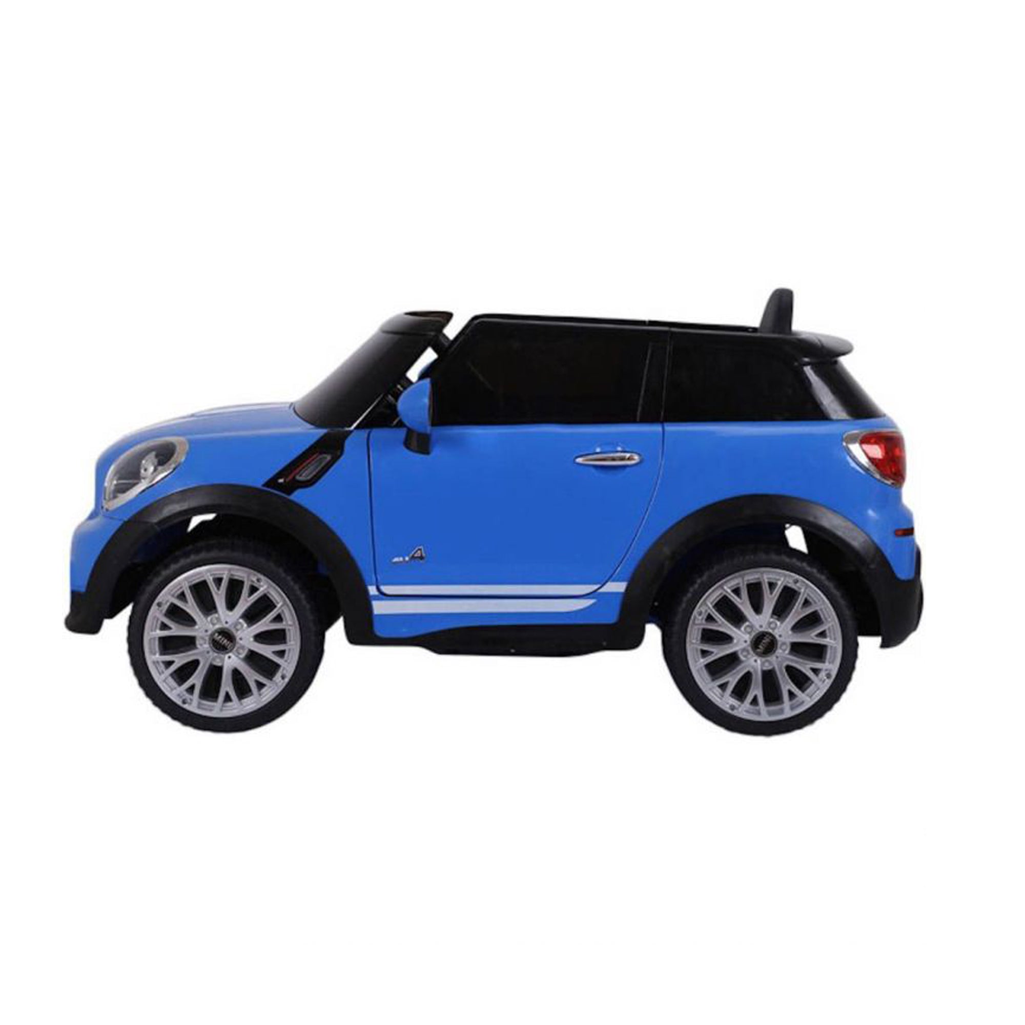 Ride On Electric Car Licensed Mini Cooper Kids Blue- DerakBikes
